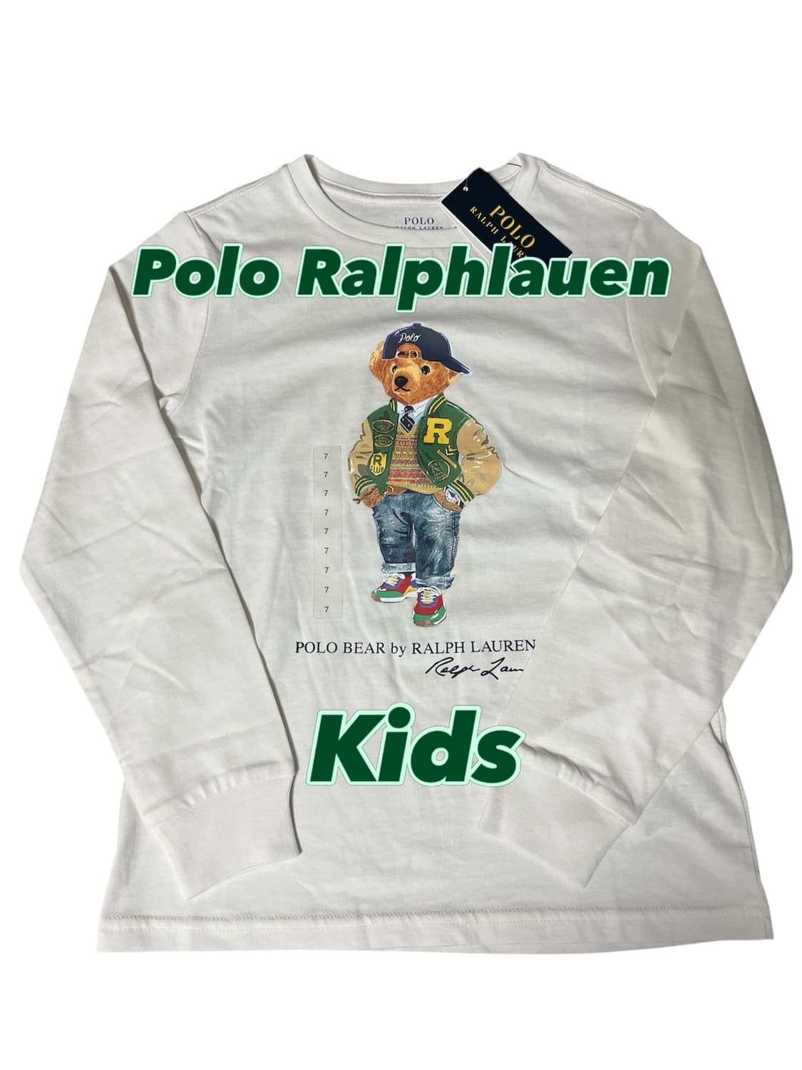 [7]폴로 키즈 베어 긴팔 티셔츠 상품이미지1