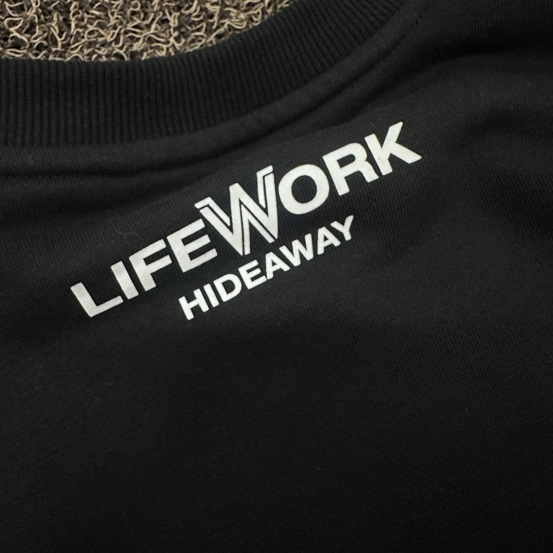 라이프워크 맨투맨 블랙 M 상품이미지8