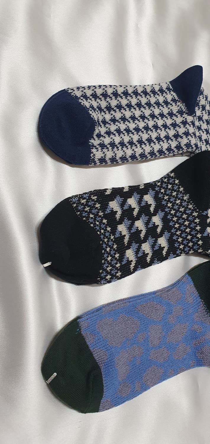 블루 브라운 그레이 블랙 제비체크 호피 레오파드 비비안웨스트우드 양말 상품이미지8