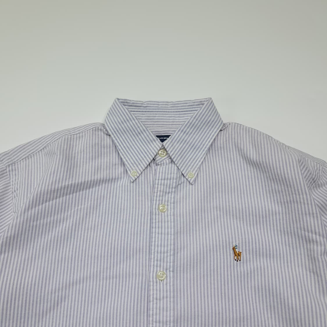 CK135 XL 폴로 90s 홍콩판 라벤더 스트라이프 오버핏 셔츠 남방 상품이미지2