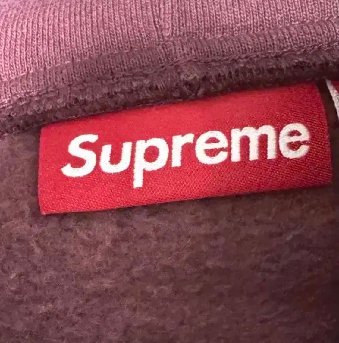 슈프림 버건디 후드집업 L 상품이미지3