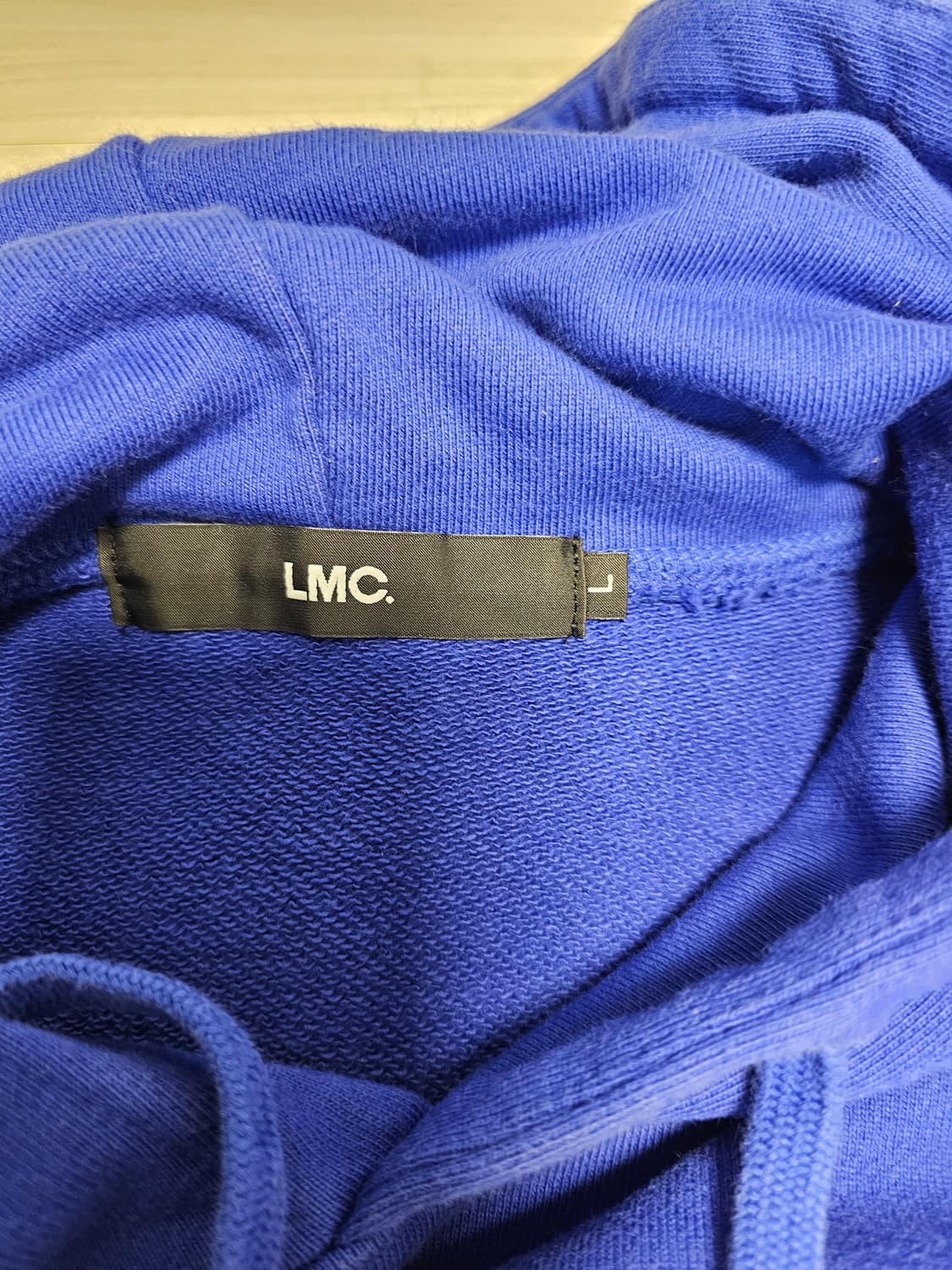 LMC 블루 컬러 후드티 L 상품이미지5