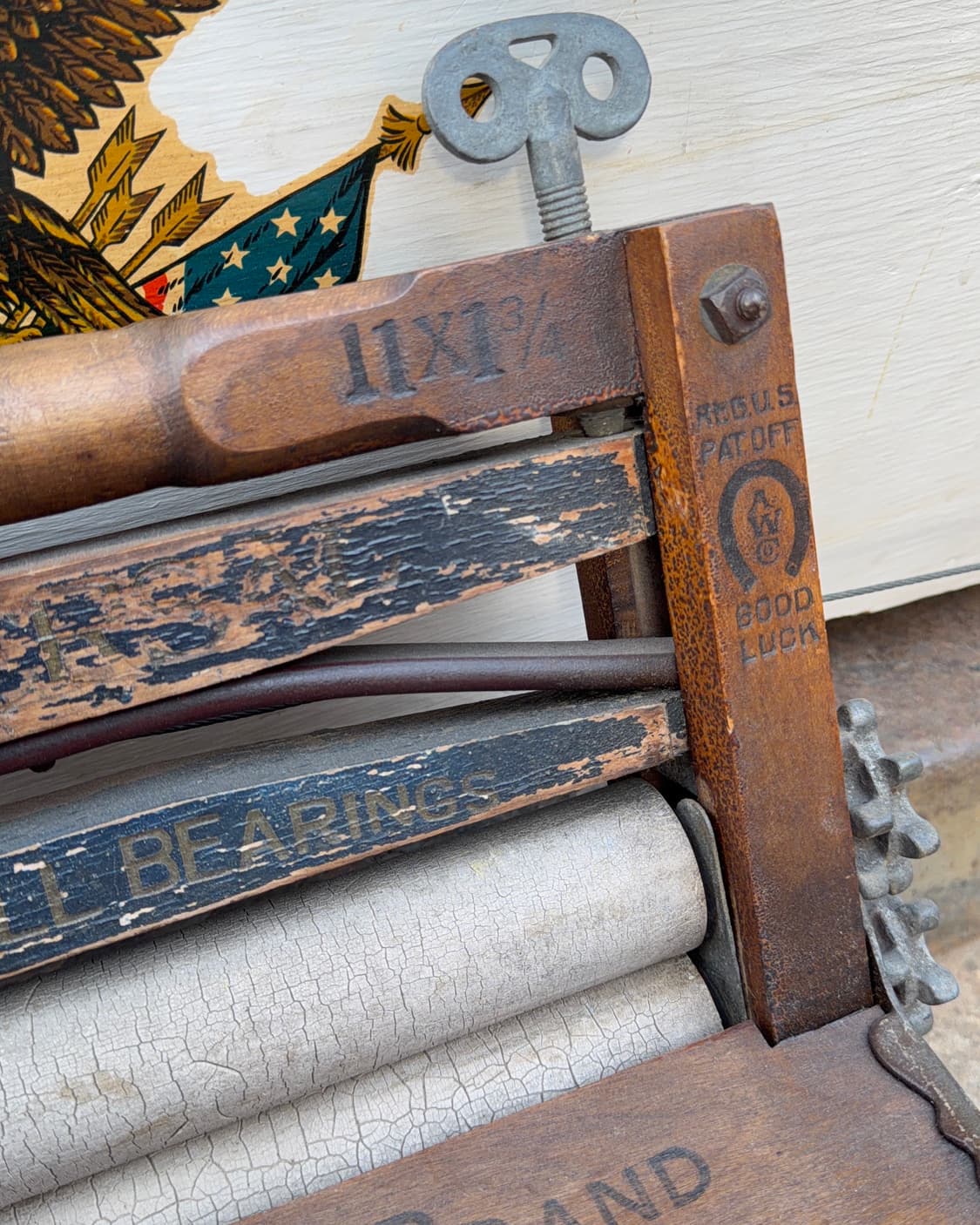 빈티지 소품 1900년 Horse Shoe 탈수기 상품이미지5