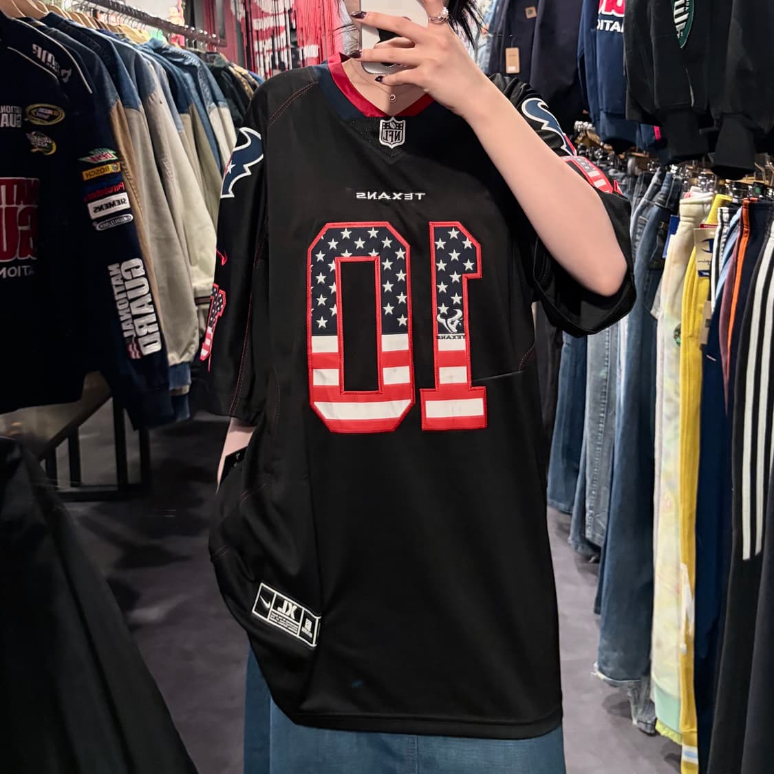 [IM] NFL X NIKE 휴스턴 텍산스 No.10 HOPKINS 블랙 상품이미지2