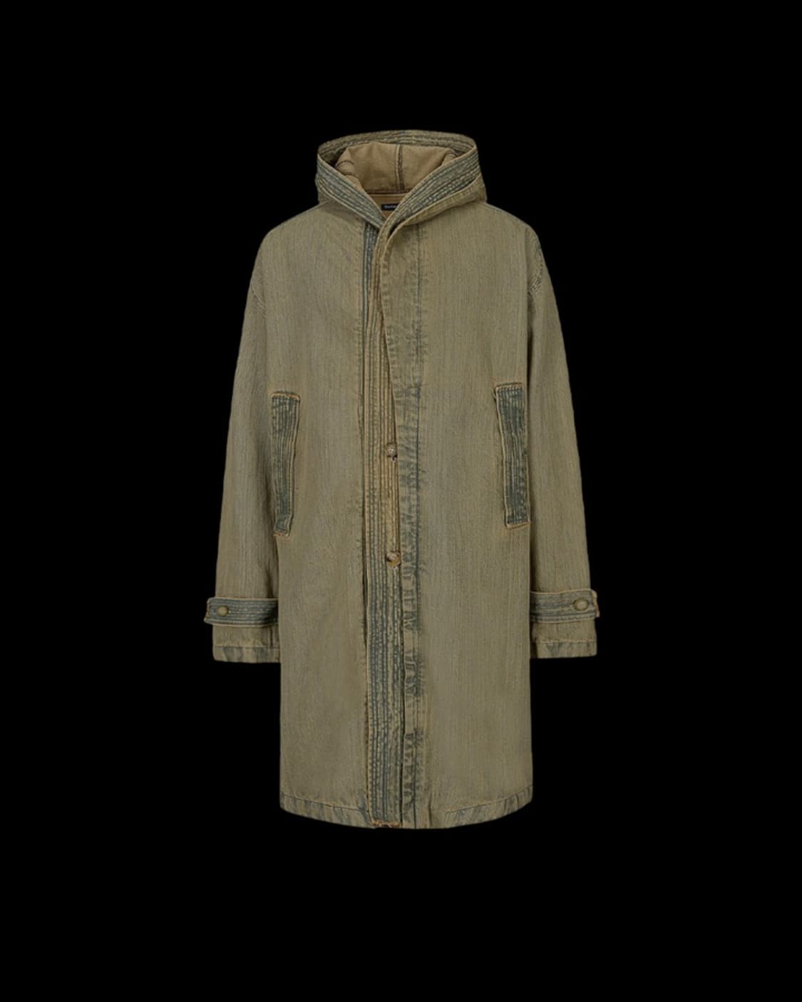 코스트퍼킬로 데님 후디드 파카 올리브 xl 새상품 상품이미지1