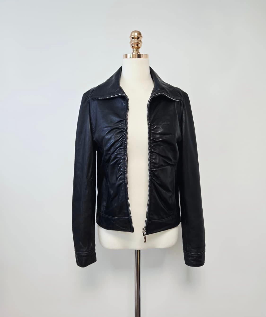 발망 양가죽 하이넥 레더자켓 점퍼 상품이미지2