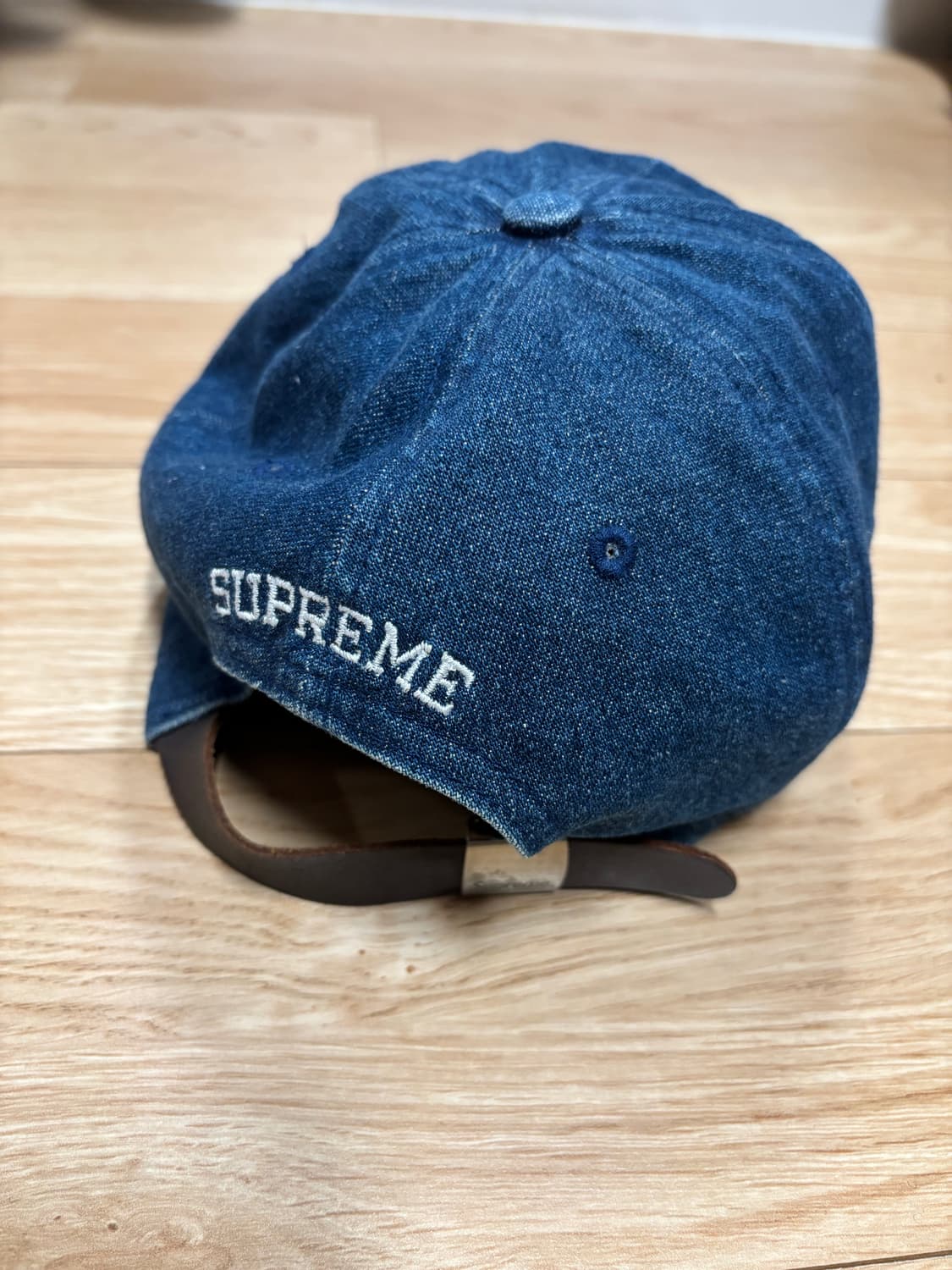 슈프림 데님 S로고 6패널 캡 인디고 상품이미지3