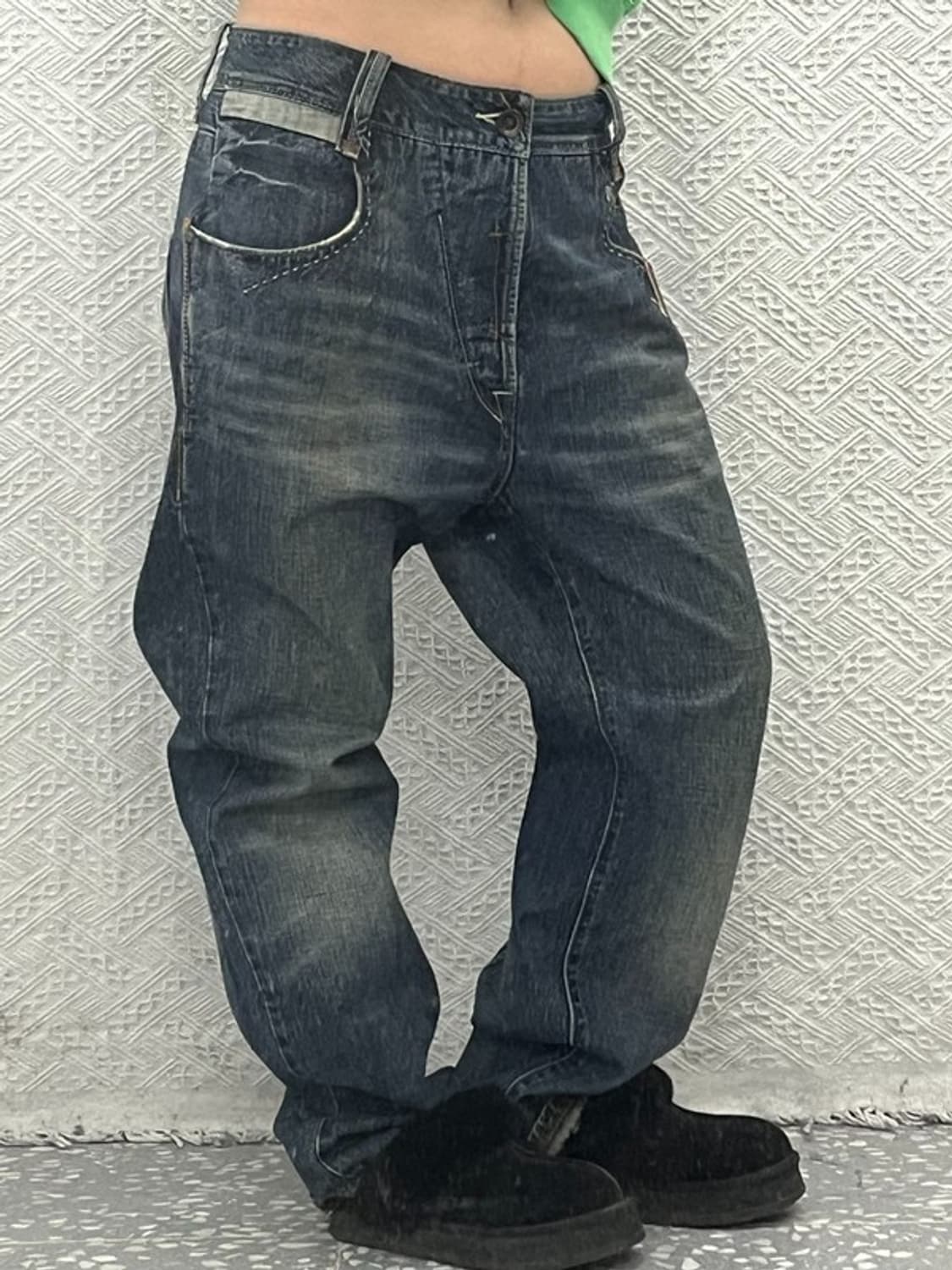 리바이스 쿠퍼 웨스턴 포켓 스티치 워싱 데님팬츠 34인치 C06540 상품이미지2