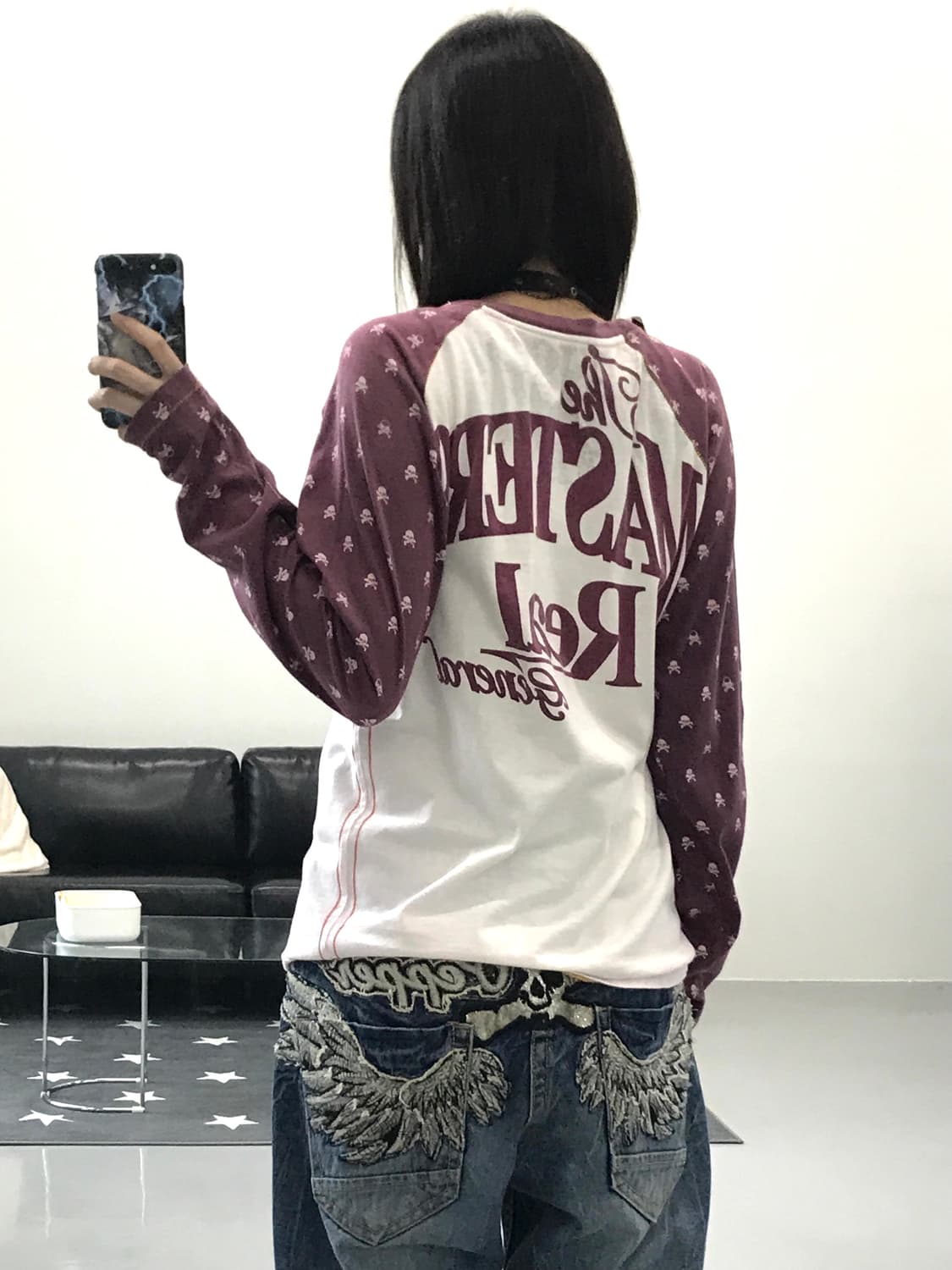 Jpn Kitsch Skull Long Sleeve 상품이미지3