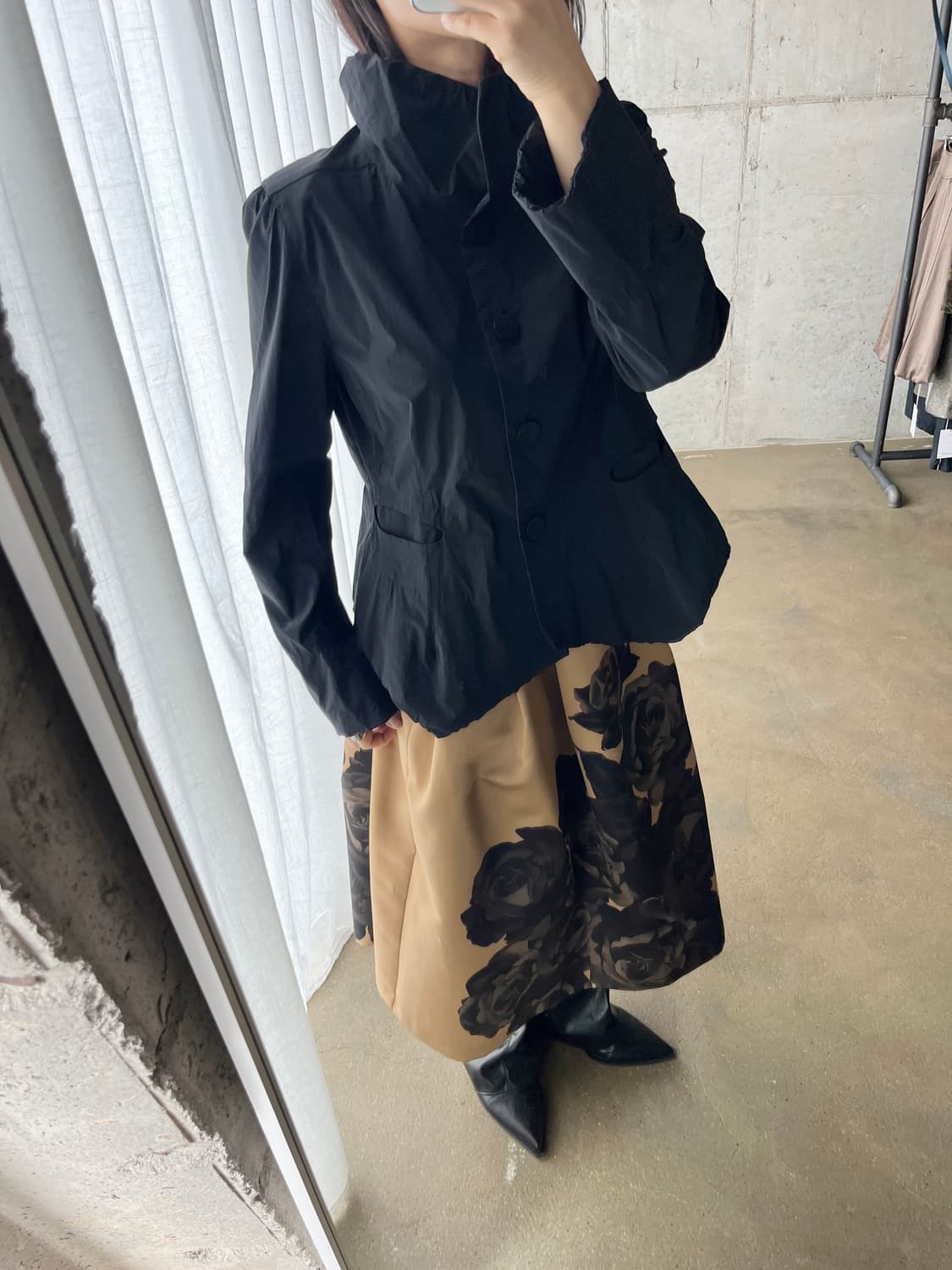 Dama Collecition 블랙 로즈 스커트  상품이미지5