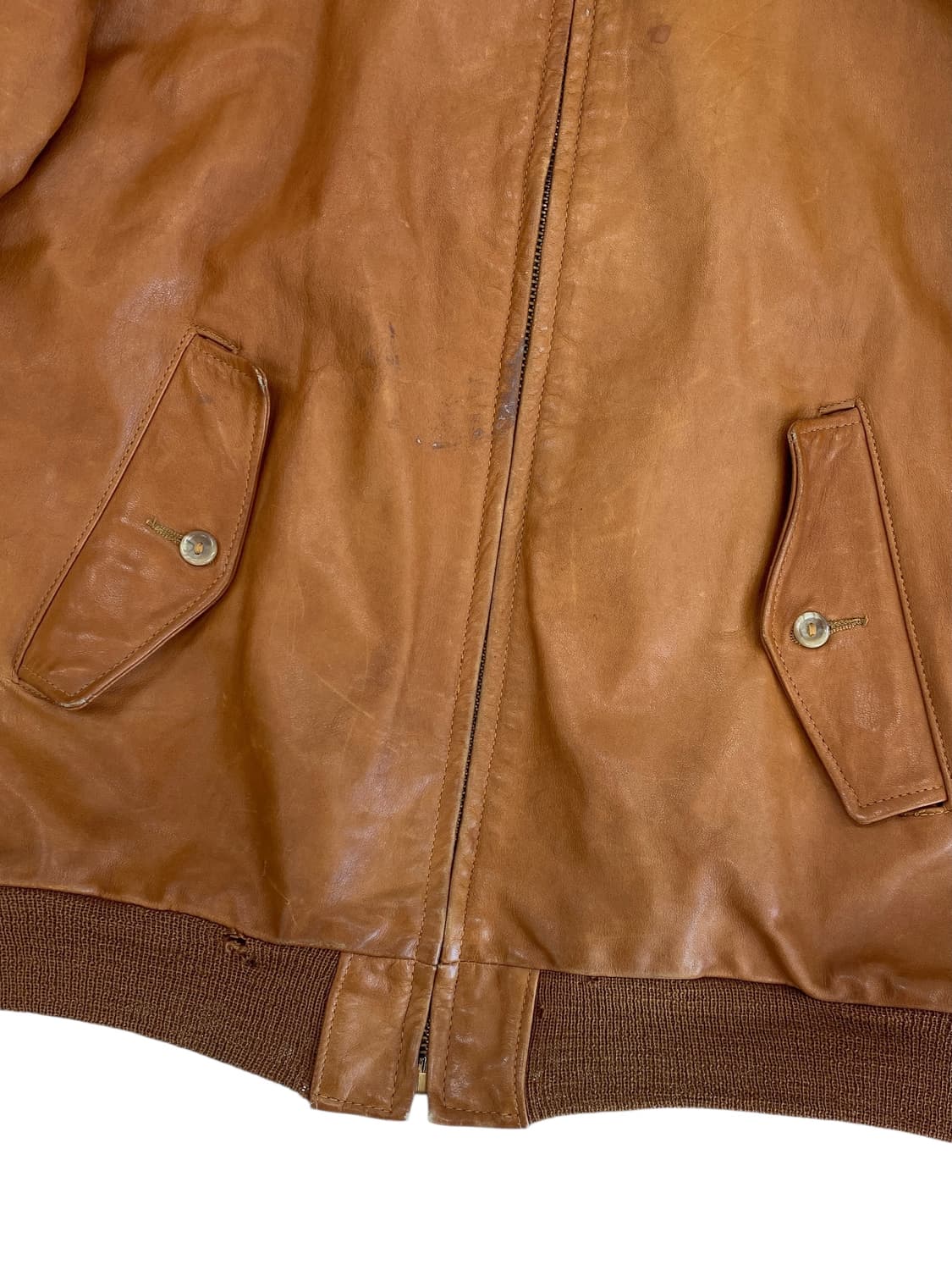 80‘s 골든베어 레더 헤링턴 자켓 상품이미지9