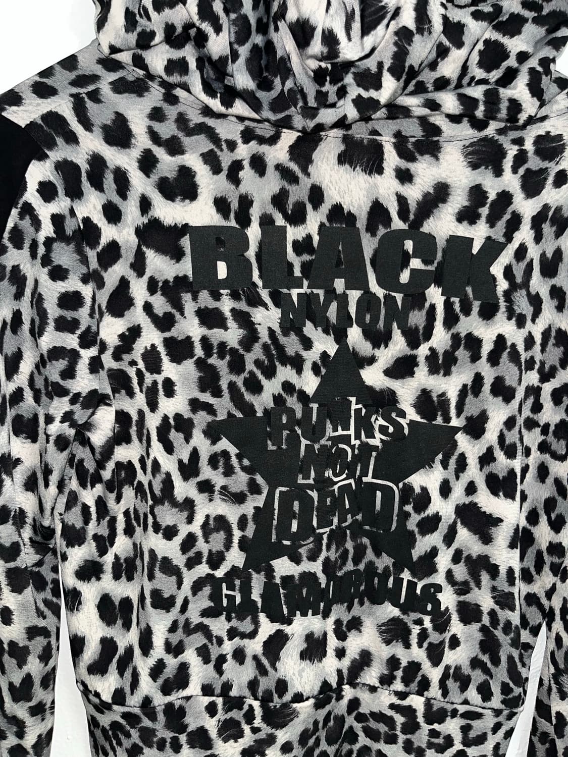 갸루펑크 레오파드 후드집업 상품이미지5