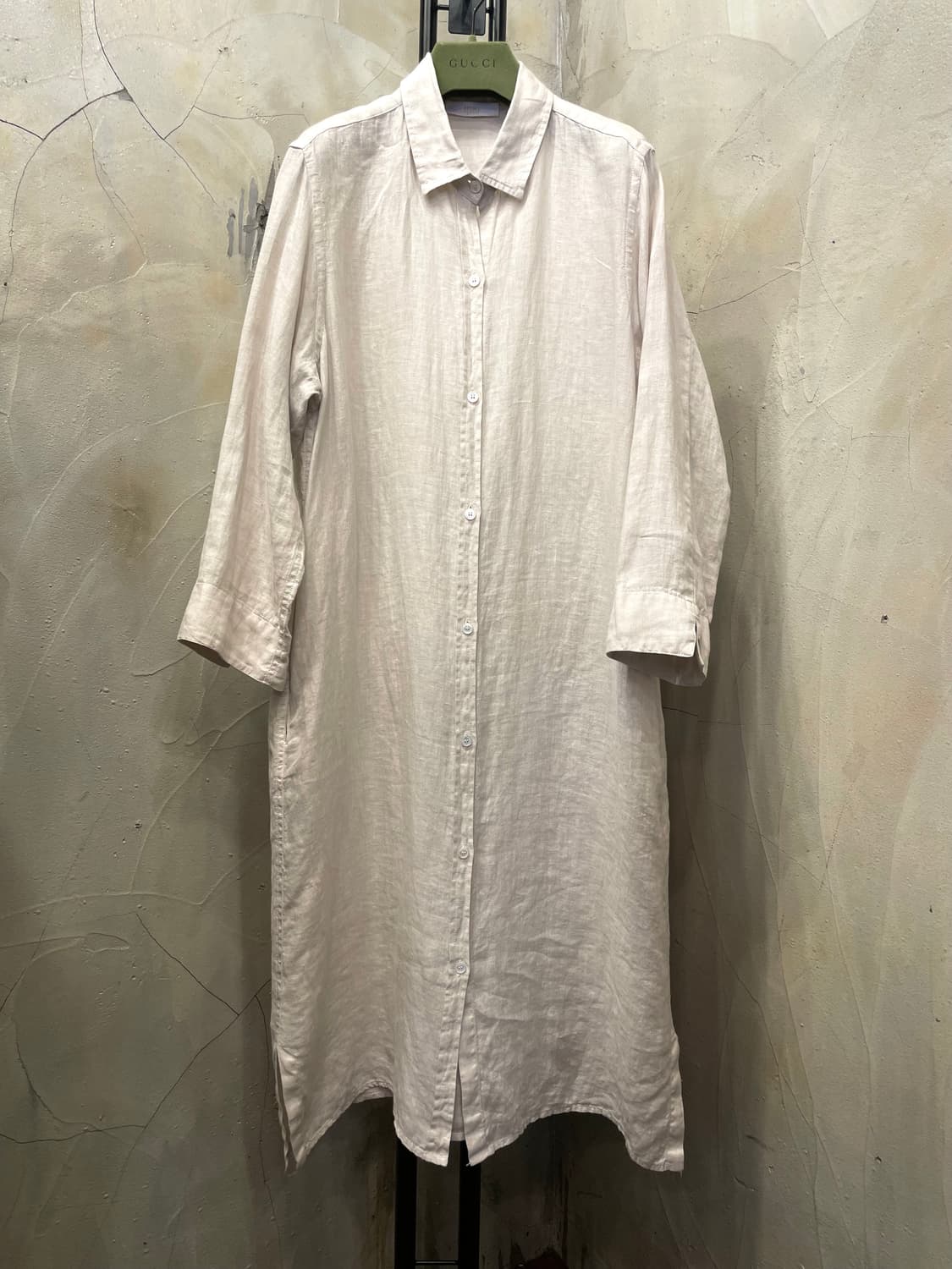 Fedeli 페델리 린넨 100% 셔츠 원피스 가디건 66~77 상품이미지3