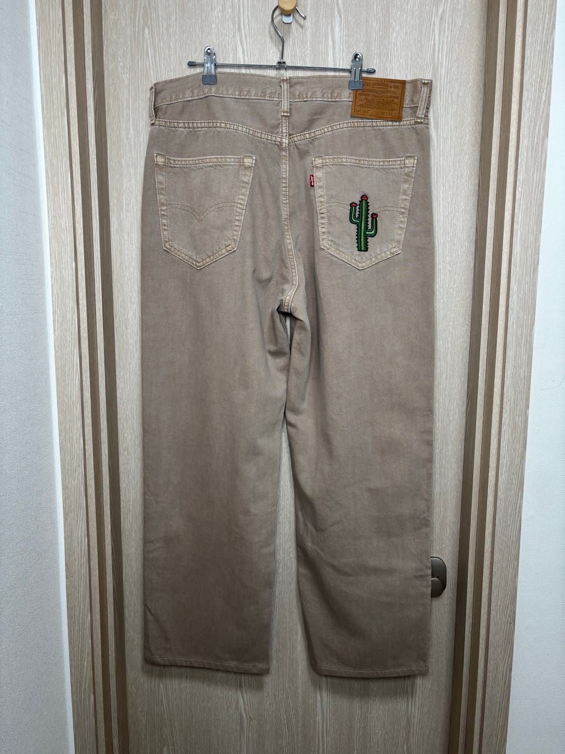 리바이스 프리미엄568 루즈핏 라이트웨이트진34"/연브라운 상품이미지4