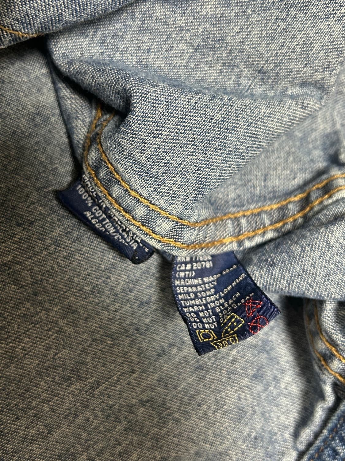 타미힐피거 빅로고 크롭 데님자켓 상품이미지7