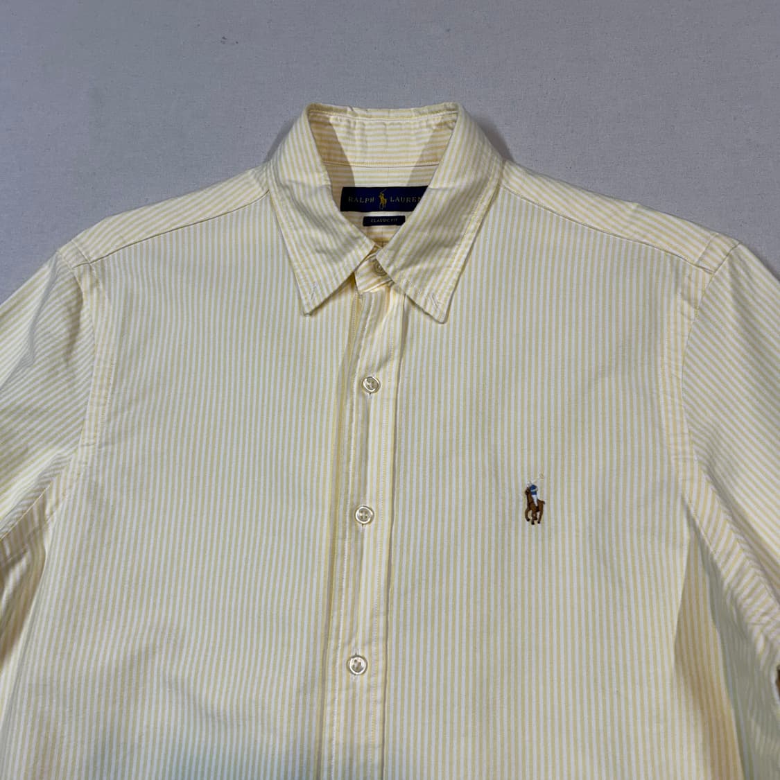 M) 폴로 랄프로렌 클래식핏 스트라이프 옥스포드 셔츠 상품이미지3