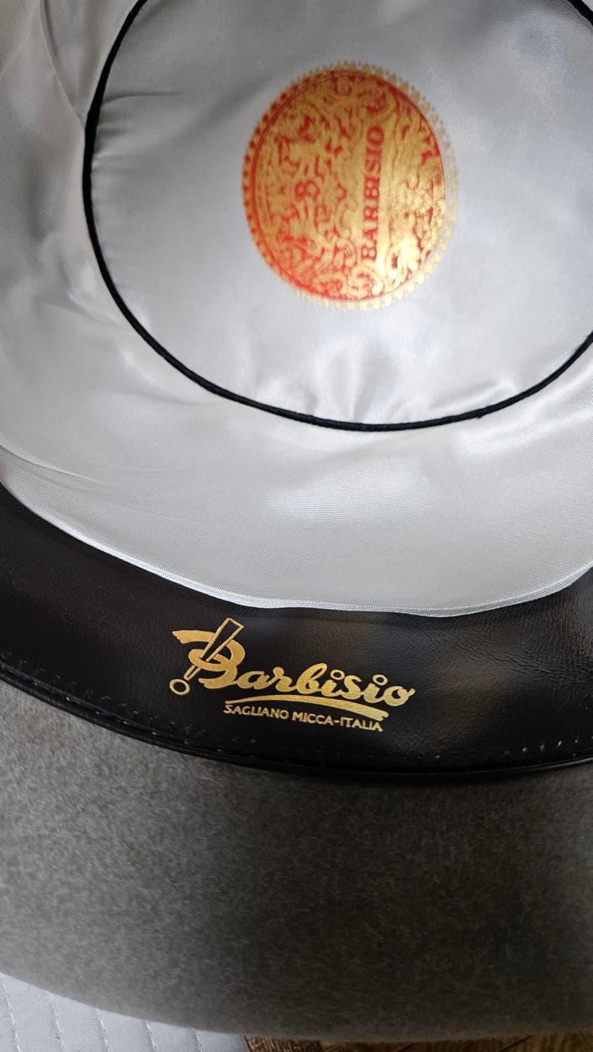 바르비지오 Barbisio 그레이 페도라 59 Large 상품이미지8