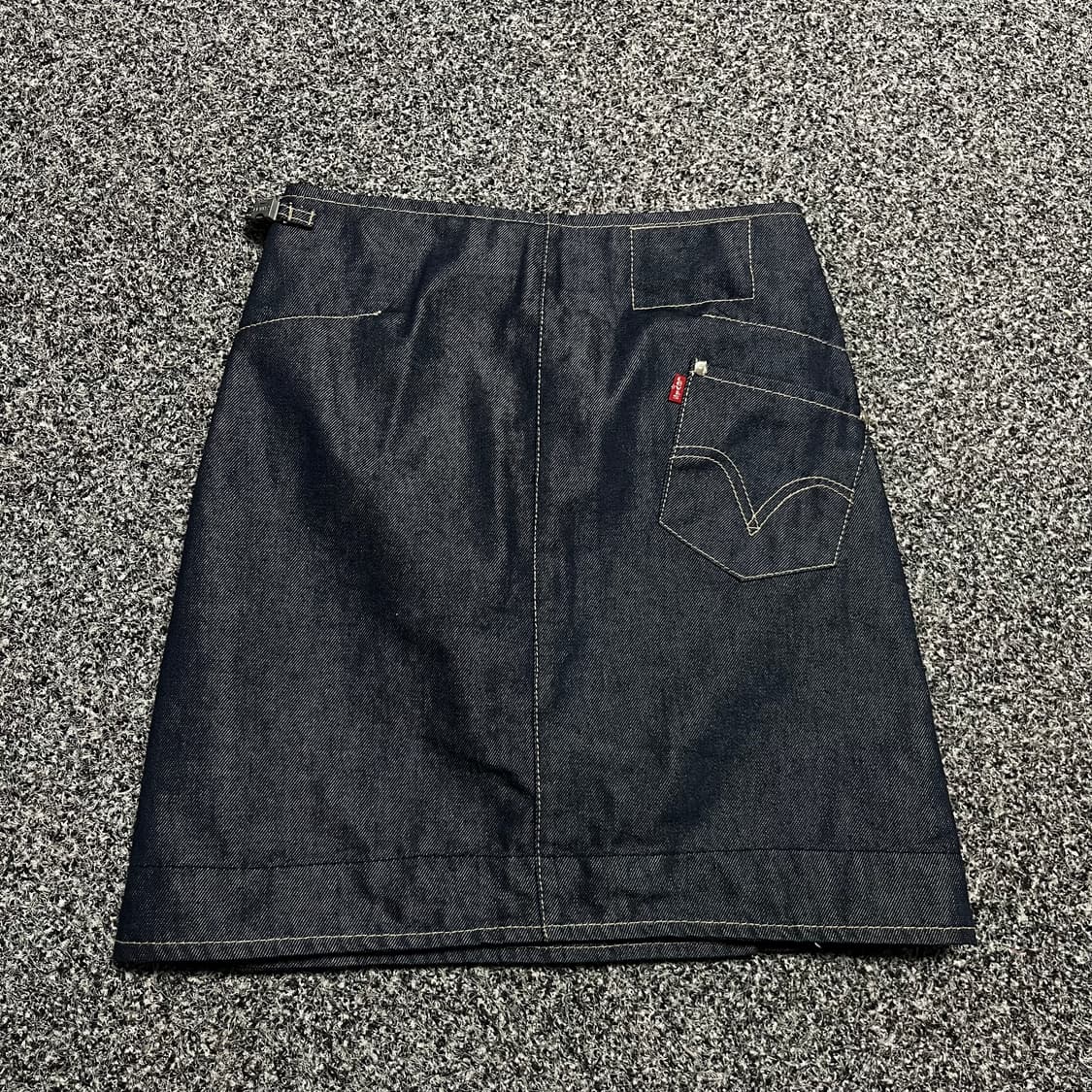 리바이스 엔지니어드진 걸즈 버클 랩 데님 스커트 상품이미지7