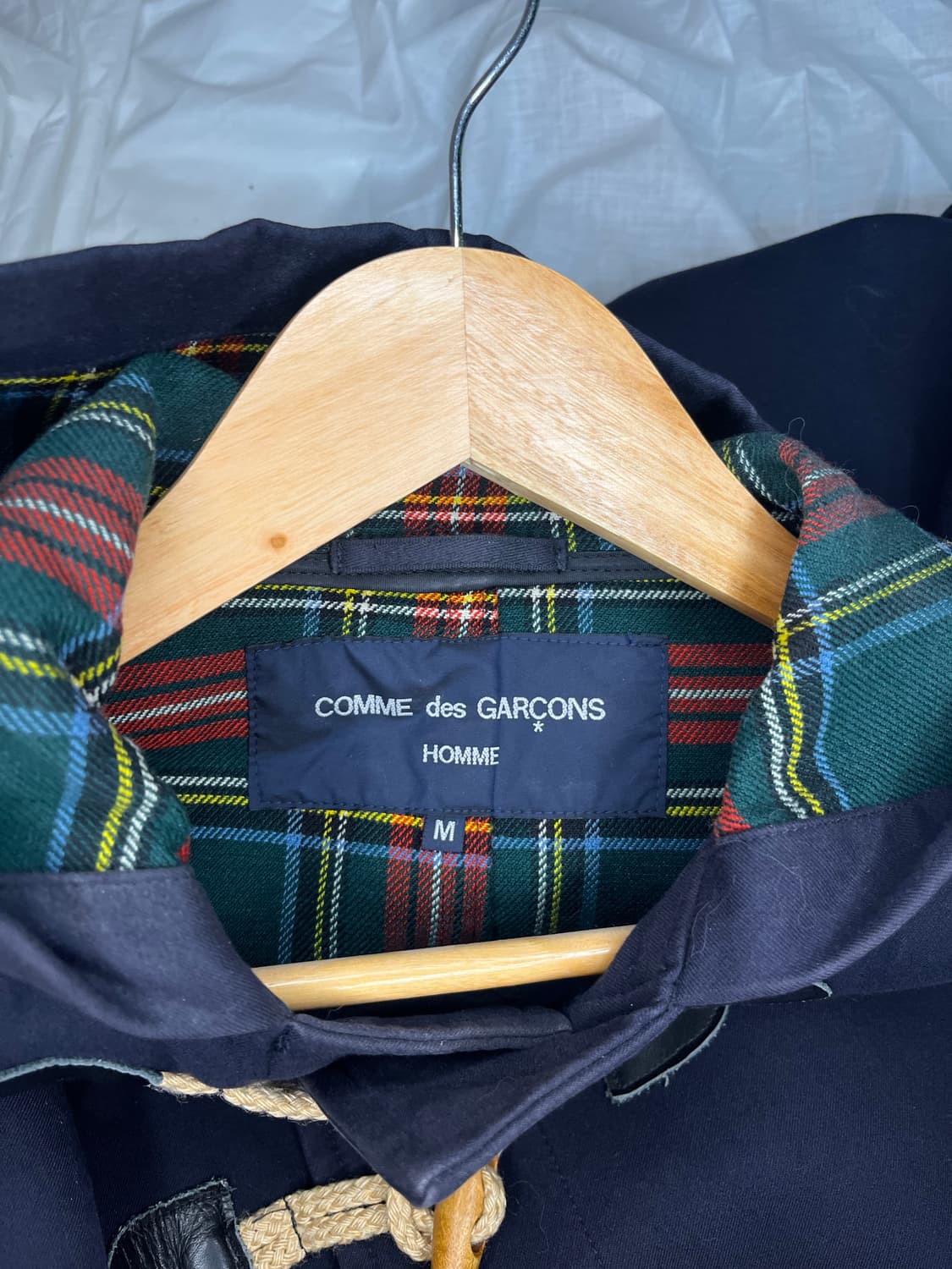 꼼데가르송 옴므 울 더플 코트 상품이미지3