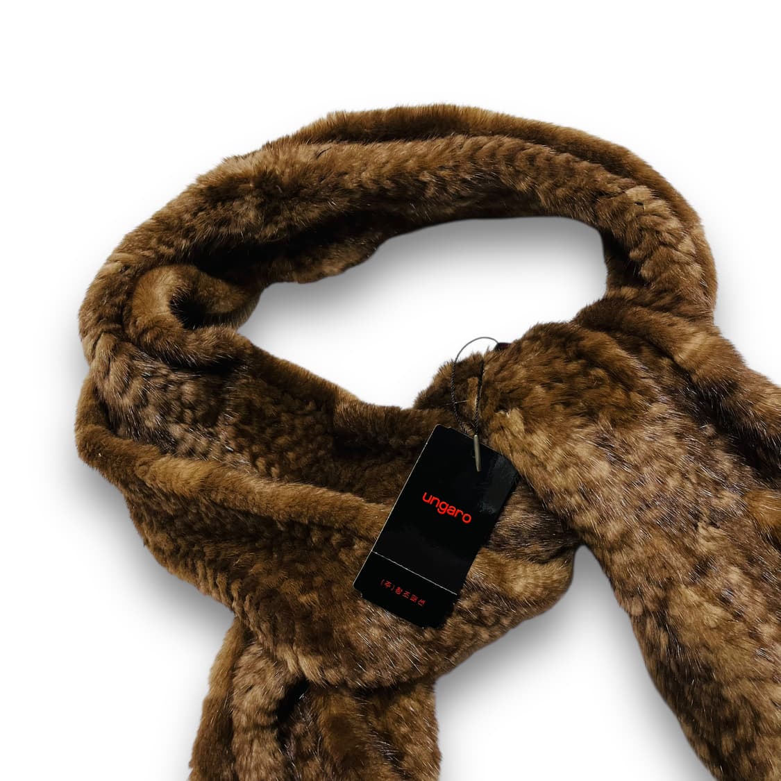 Ungaro 락시크 다크 브라운 밍크 머플러/숄 상품이미지4
