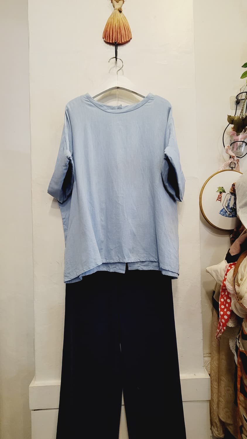 마쥬 루즈핏 셔츠블라우스. 산드로  레이온 슬랙스 상품이미지3