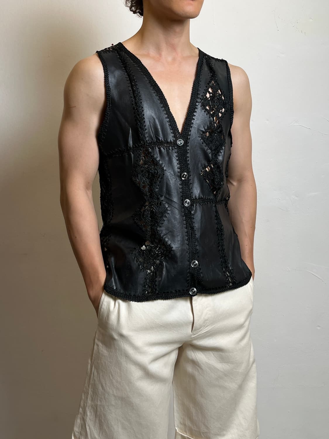 handmade crochet ethnic vest 상품이미지5