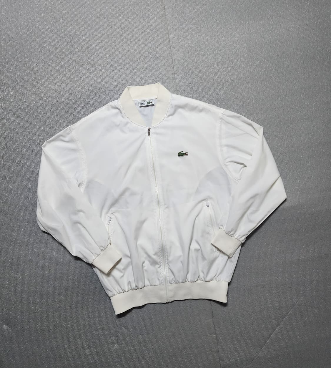 빈티지 서광 라코스테 화이트 올드스쿨 바람막이 자켓 공용 상품이미지1
