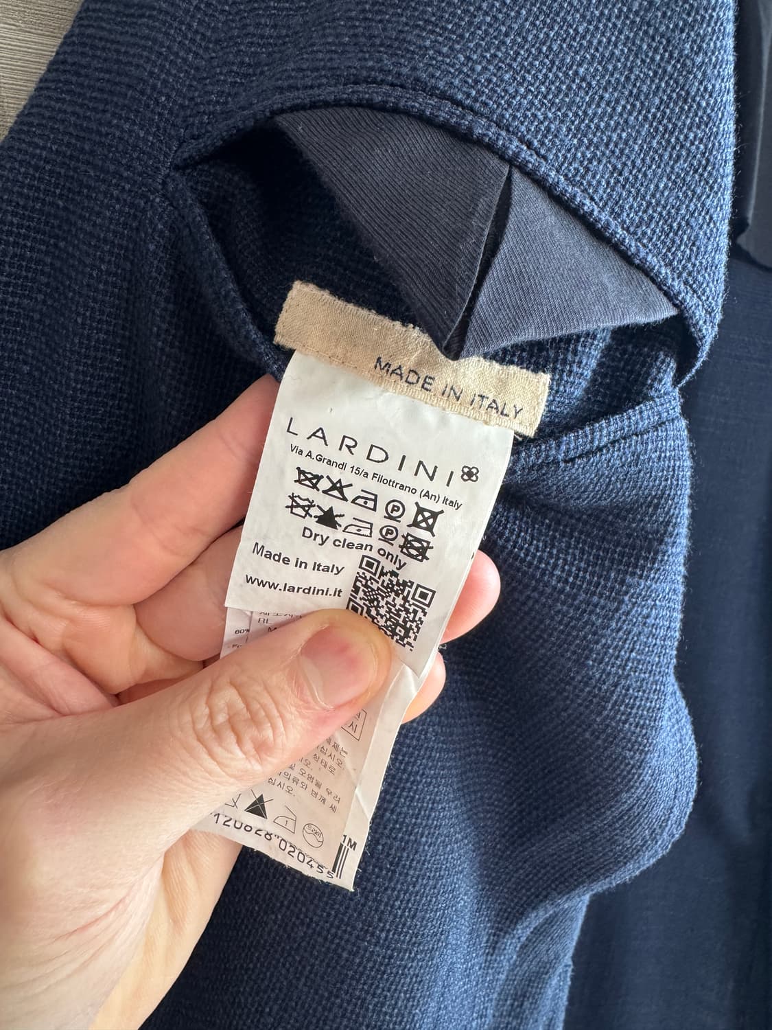 Lardini 라르디니 네이비 자켓 상품이미지6