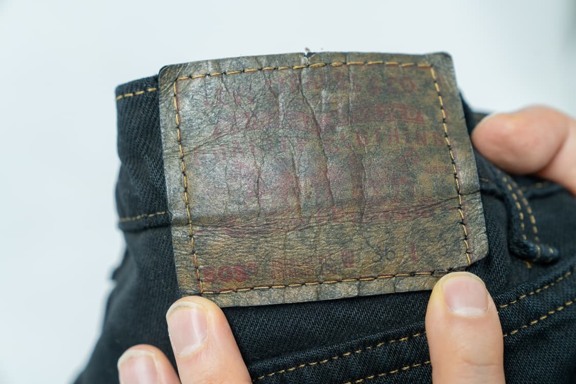 Made in usa 리바이스 505 36x34 흑청 상품이미지3