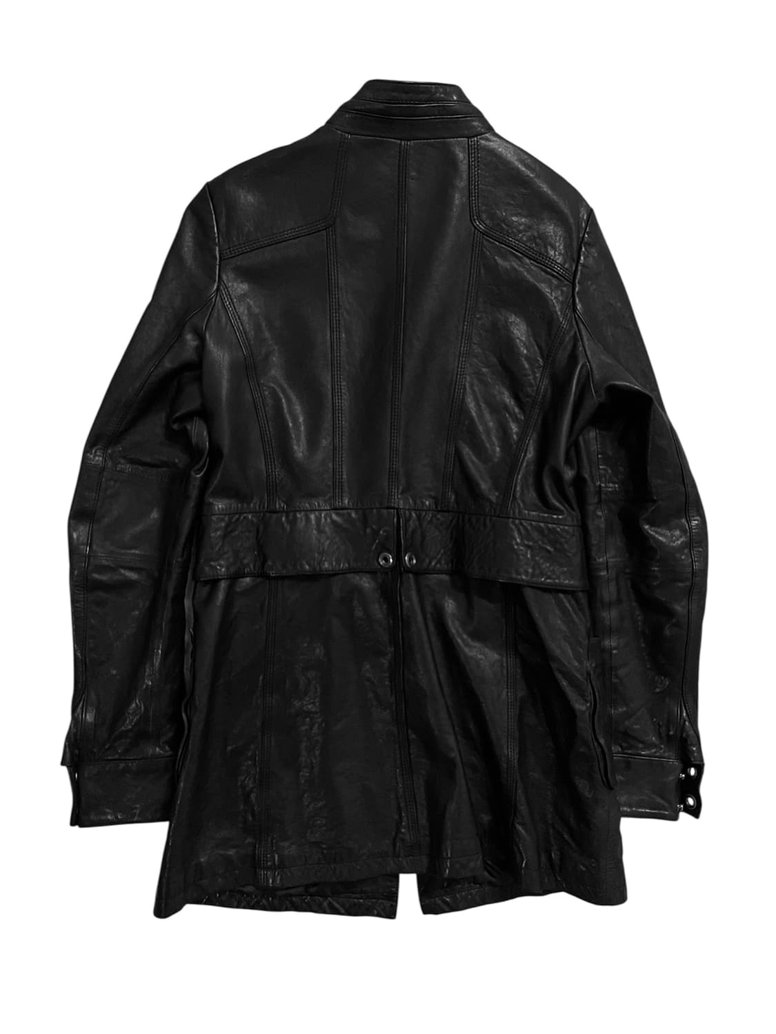 ITALY Sheepskin Leather Half Coat Jacket 상품이미지3