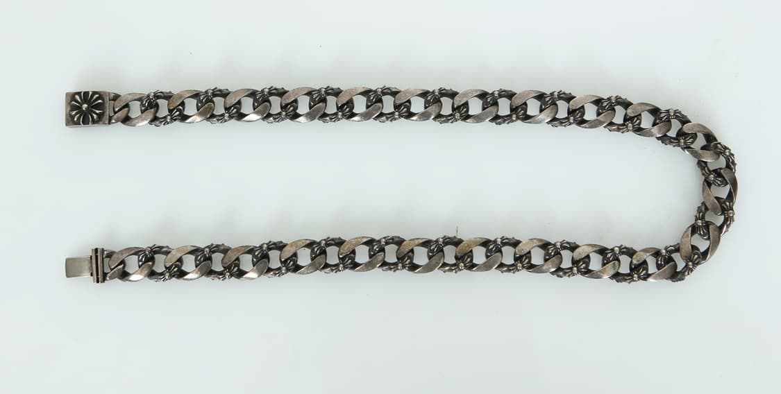 90s 올드 크롬하츠 플로랄 크로스 목걸이 상품이미지2