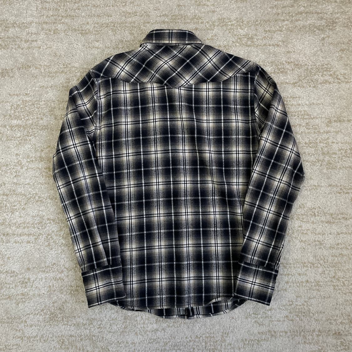 [L] 00s Wrangler 랭글러 웨스턴 체크 플란넬 셔츠 상품이미지6