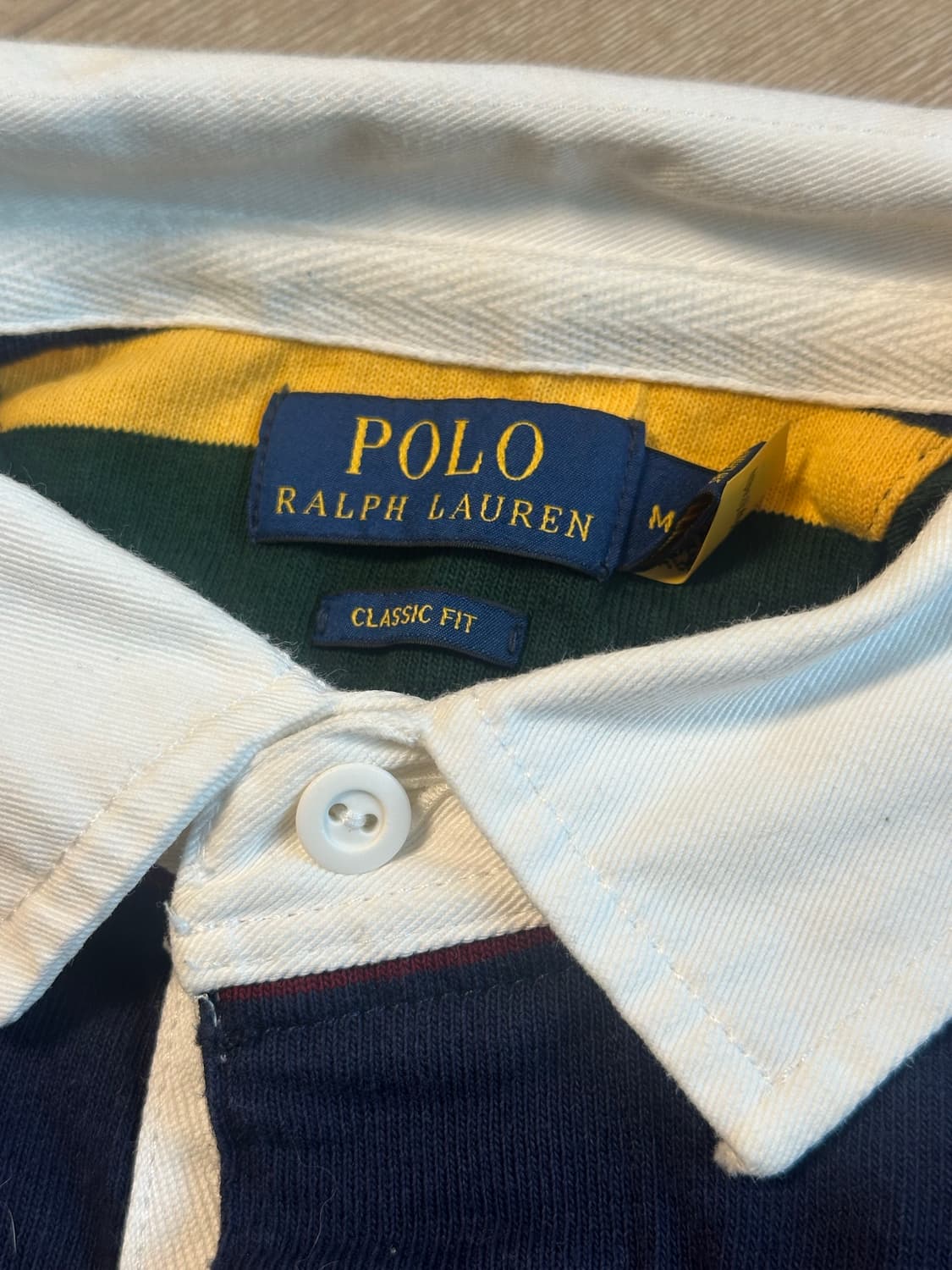 (M) 폴로 랄프로렌 럭비 티셔츠 멀티 그린 상품이미지3