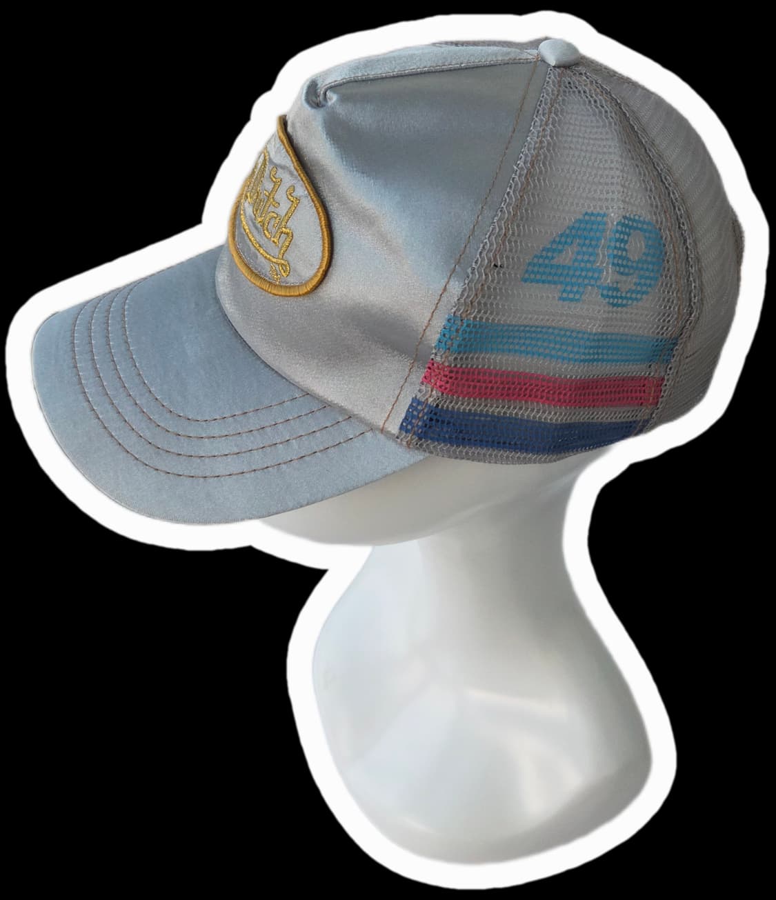 본더 실버x그레이 새틴 메쉬캡 데드스탁 상품이미지3