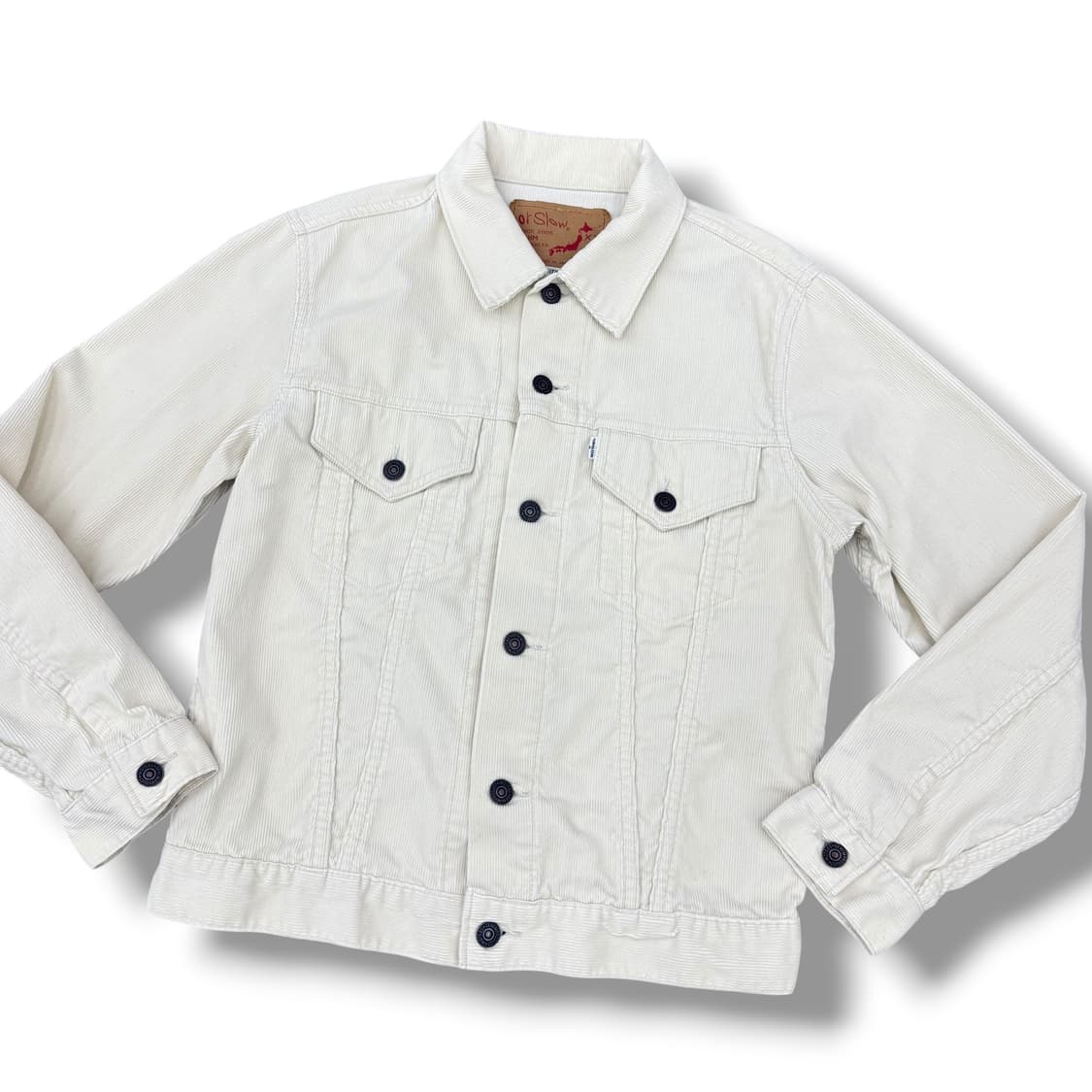 오어슬로우 코듀로이 화이트 숏자켓 상품이미지3