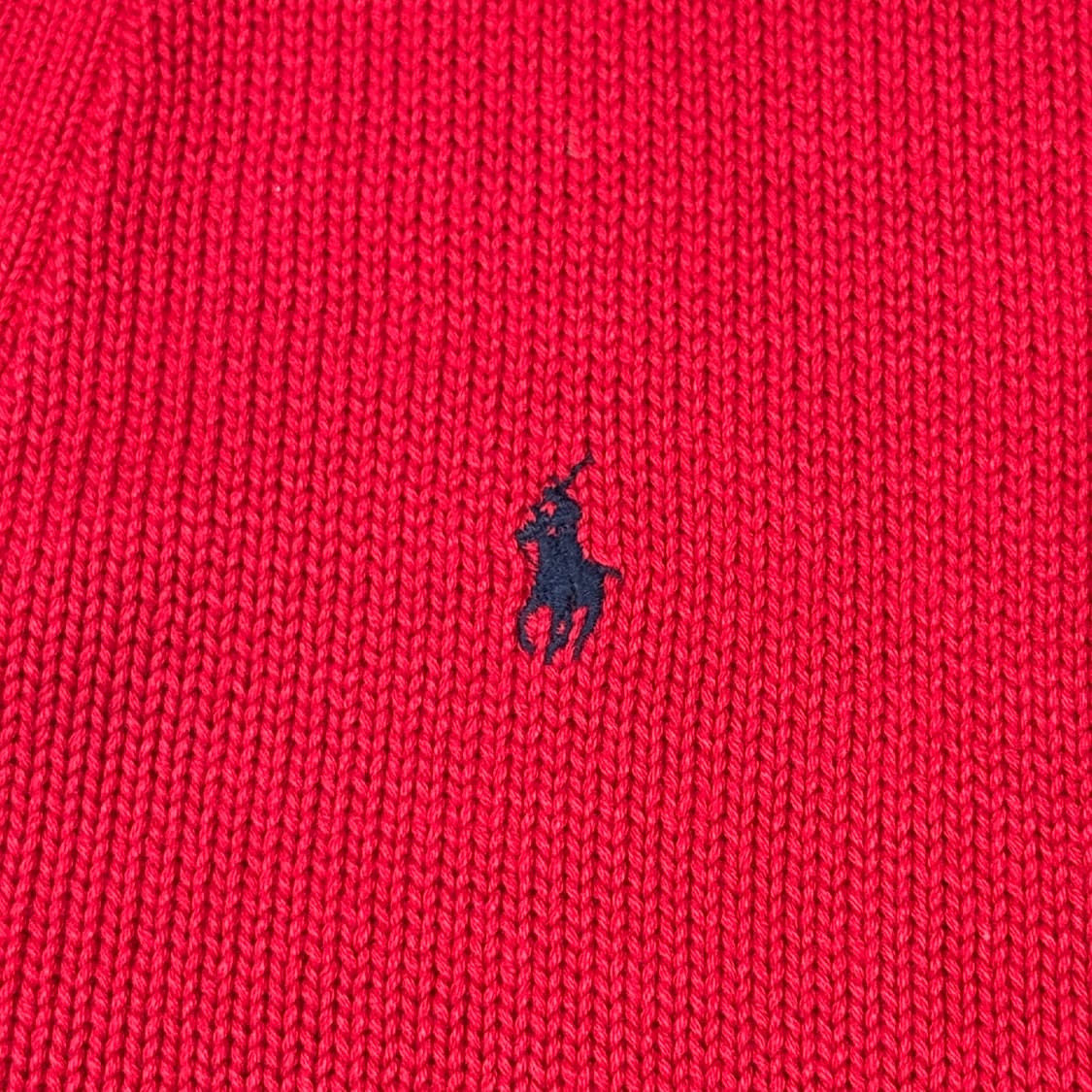 L) 폴로 랄프로렌 헤비 코튼 니트 가디건 레드 상품이미지4