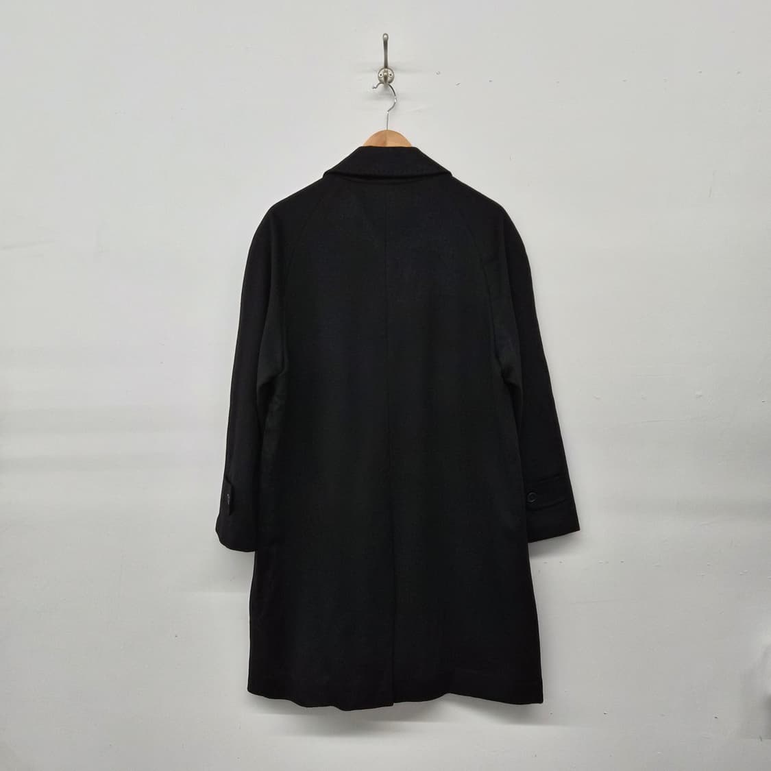 로치 인디비주얼 캐시미어 100% 블랙 롱코트 남성 L 상품이미지6