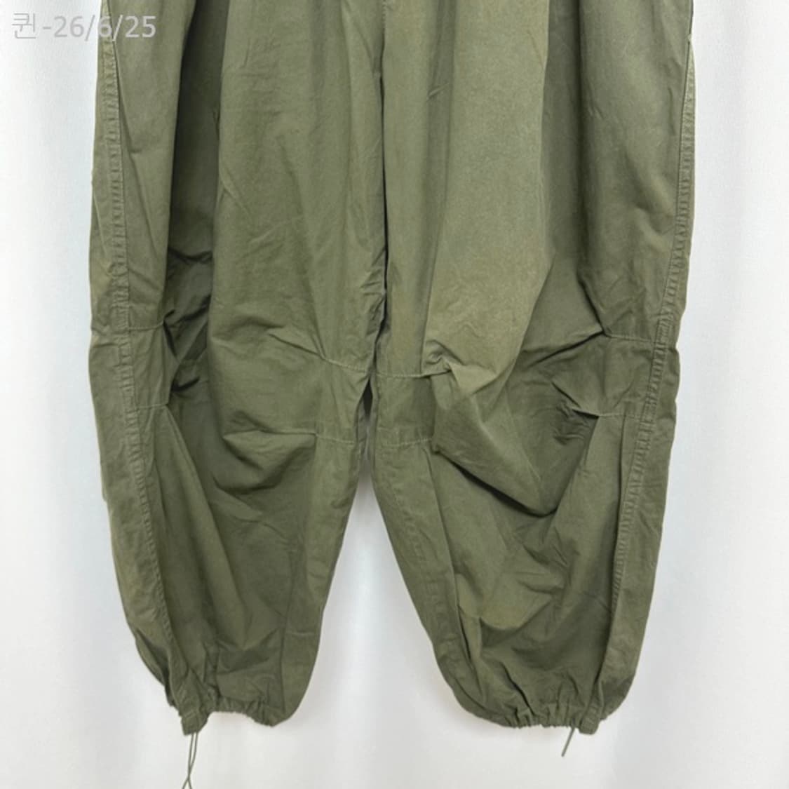 보세 남자 밴딩 통넓은 바지 카키 FREE 상품이미지3