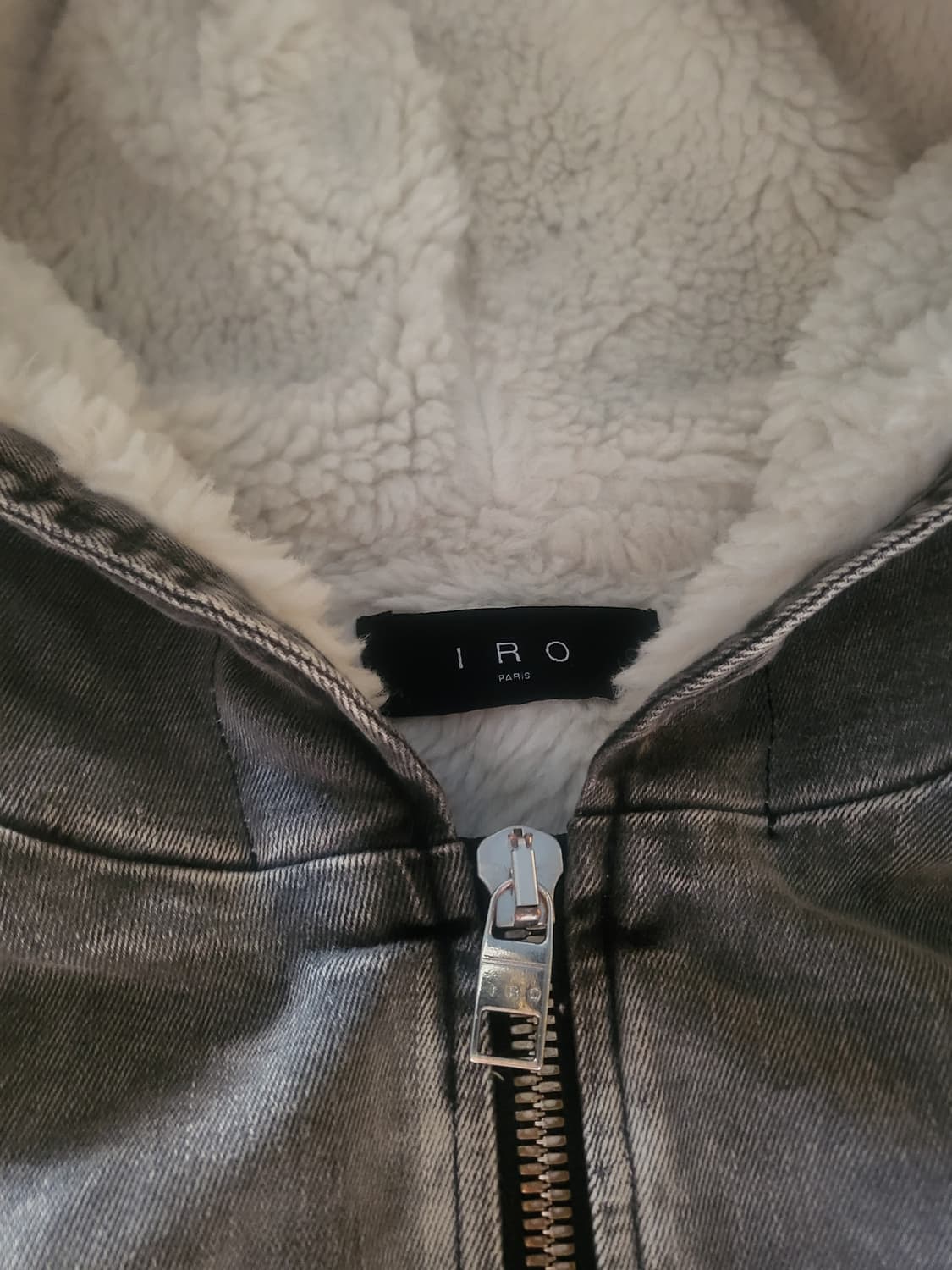 이로(men) 오버핏 데님 무스탕 점퍼 105(xl) 상품이미지6