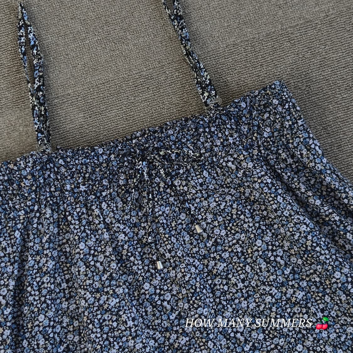 Earth music&ecology 네이비 플라워 슬리브리스 상품이미지6