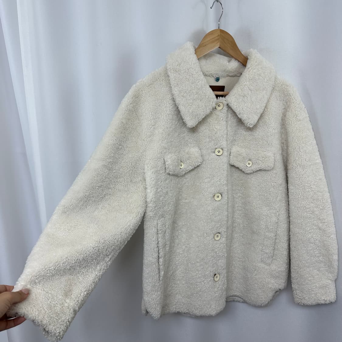   LBL 여자 보들보들 카라 뽀글이 자켓  M (구66) 상품이미지3