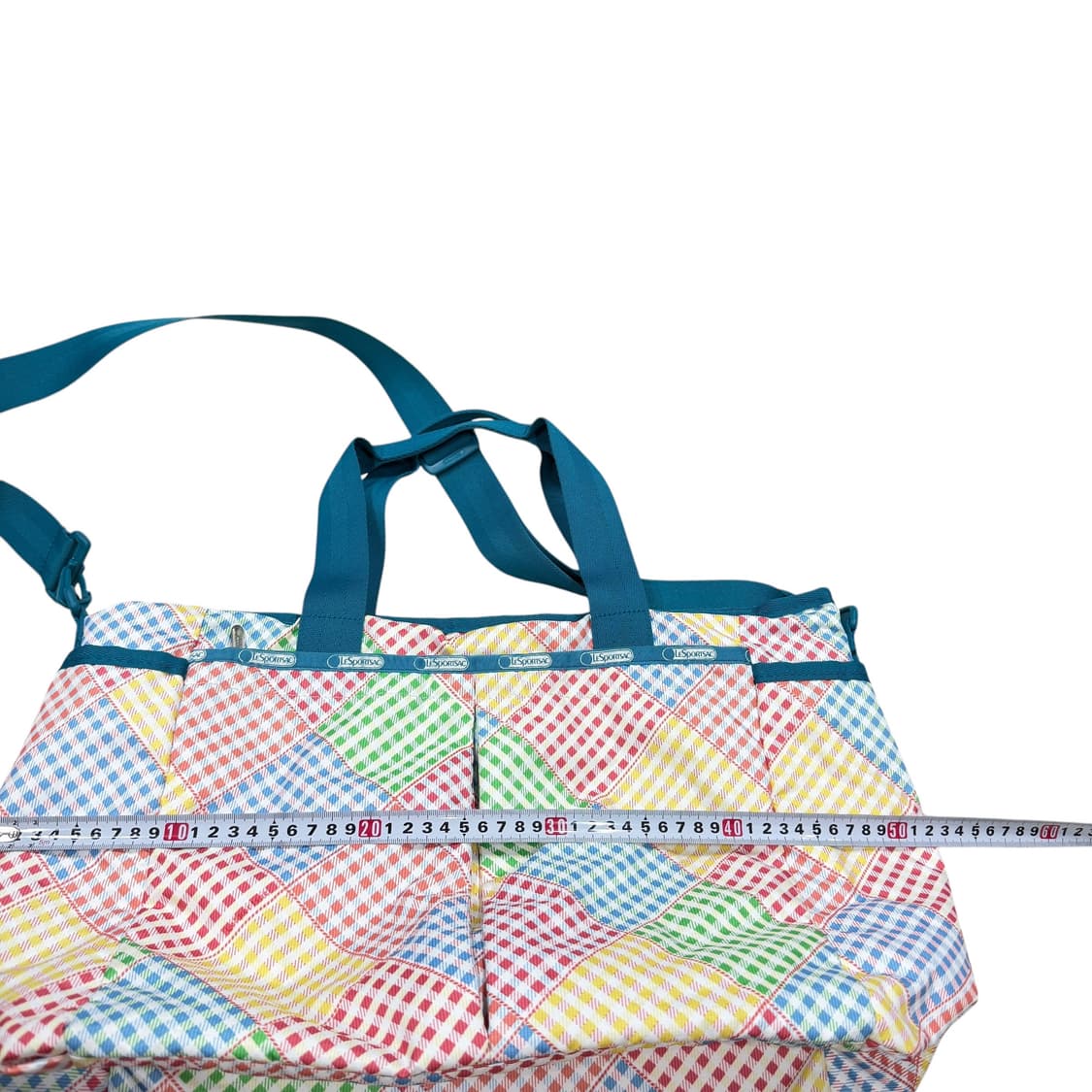 레스포삭 포켓 체크 나일론 크로스백 가방 상품이미지6