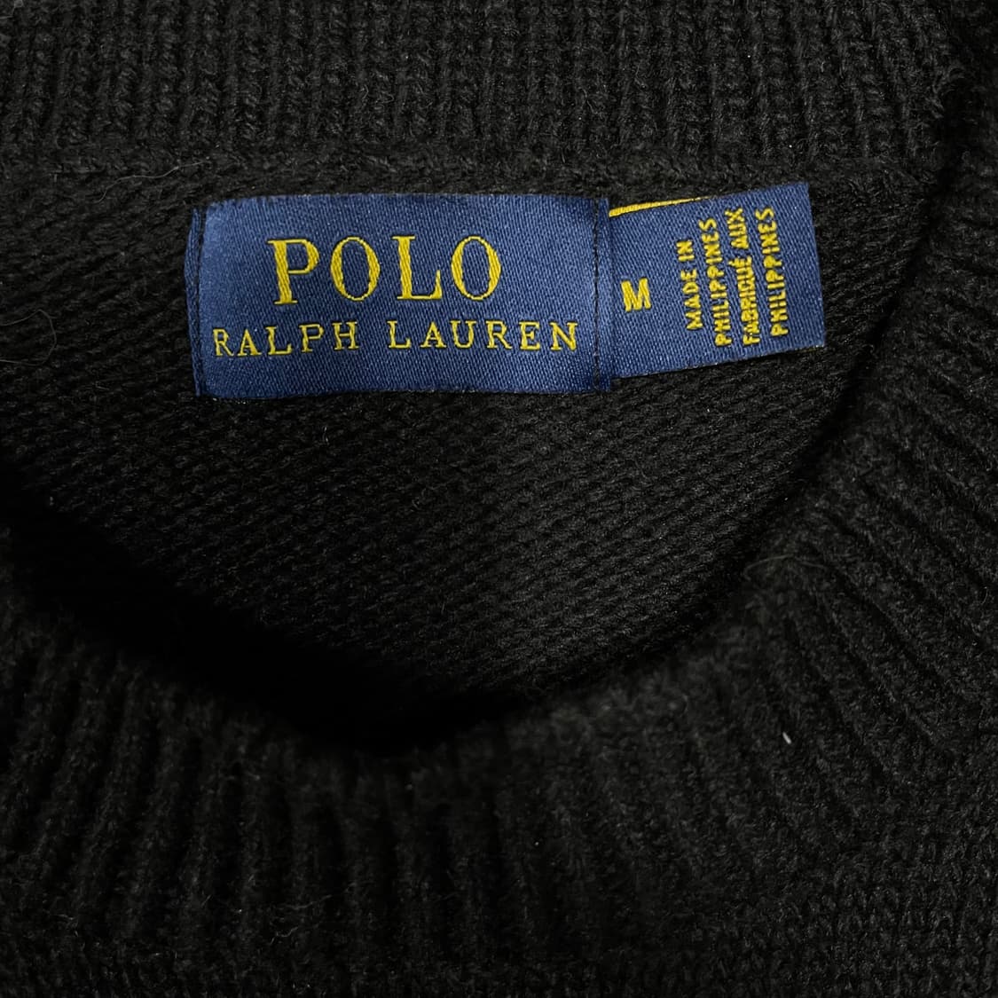 폴로 블랙 니트 M  상품이미지5