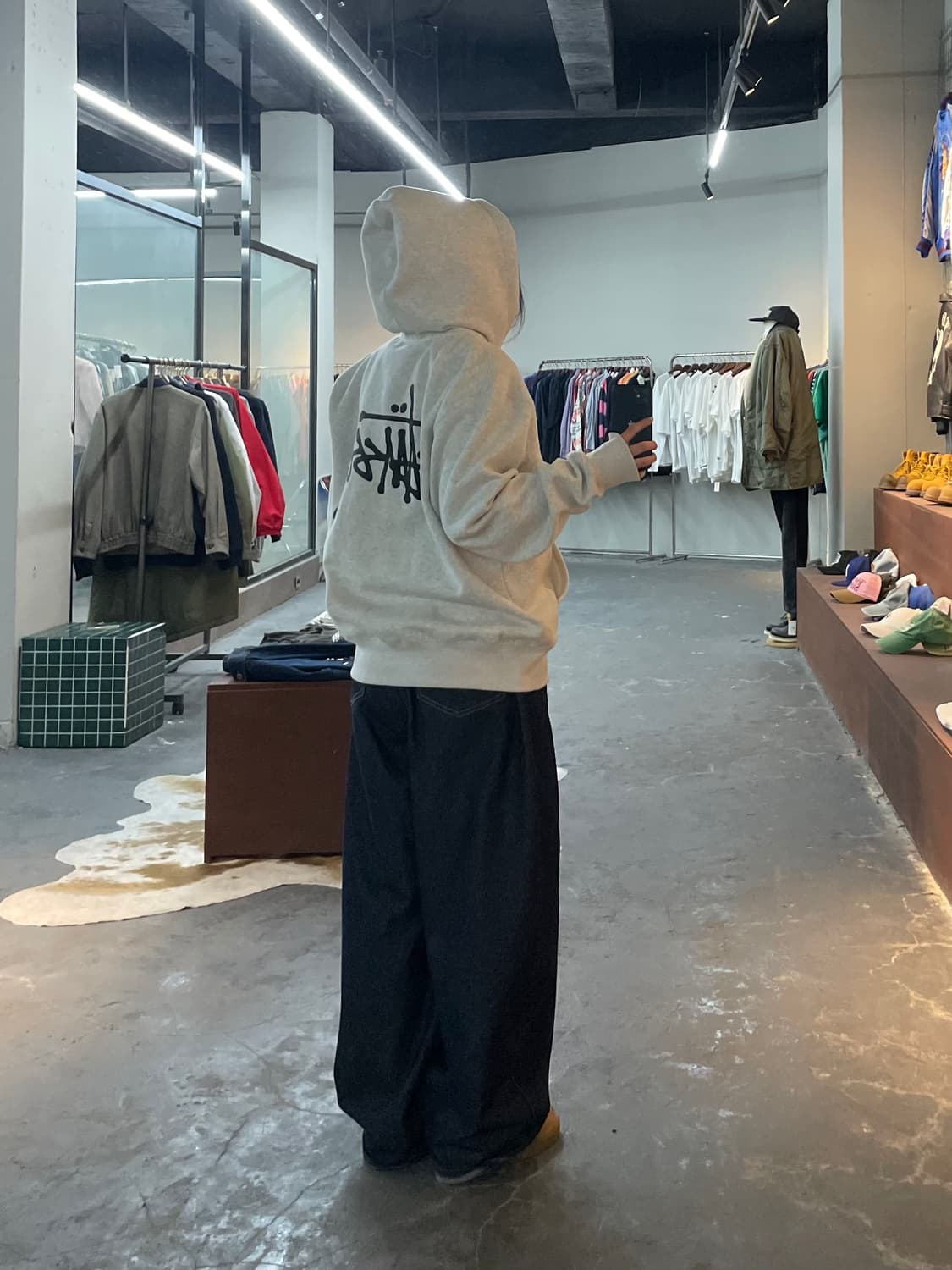 스투시 베이직로고 후드집업 H2147 상품이미지1