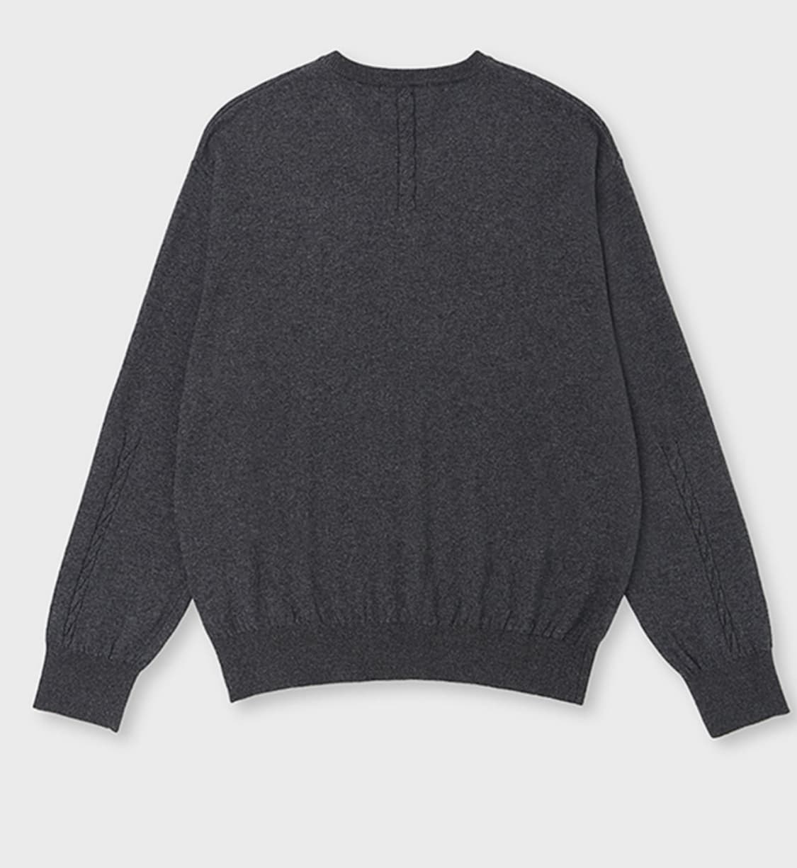 주앙옴므 리파인드 브이넥 니트 [차콜] 상품이미지2
