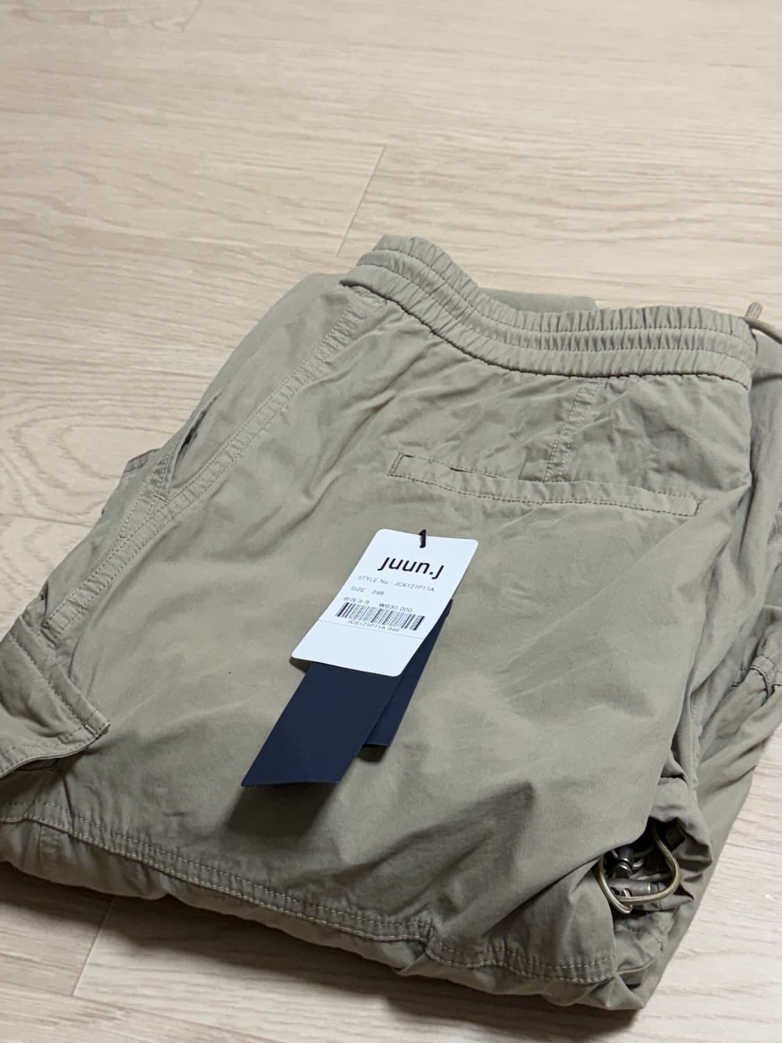 준지 SS26 다잉 코튼 퍼커링 팬츠 베이지 48 신상 상품이미지8