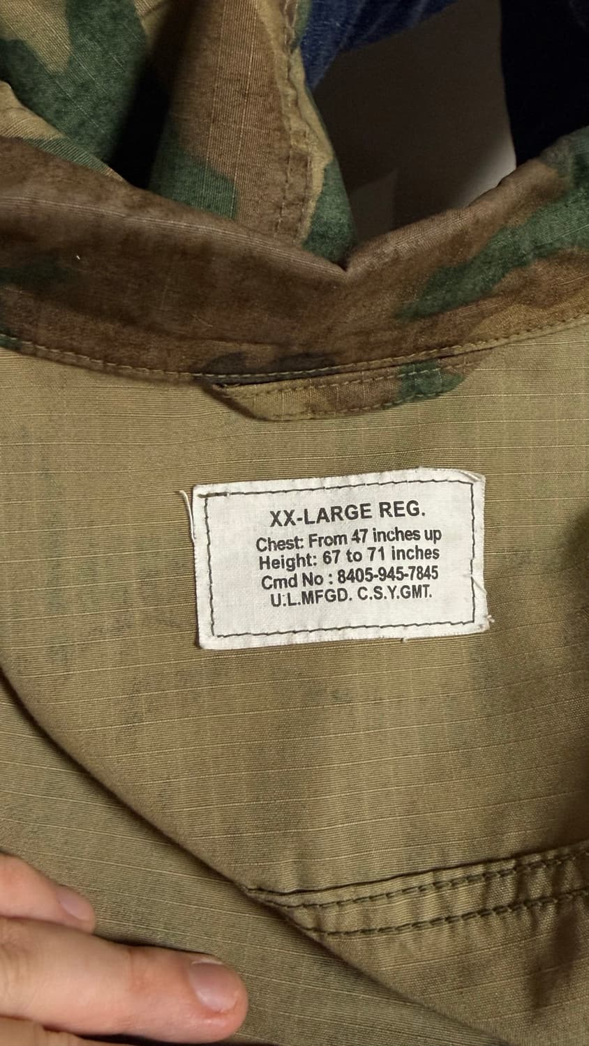 Colimbo 콜림보 정글퍼티그 자켓 XXL 상품이미지4