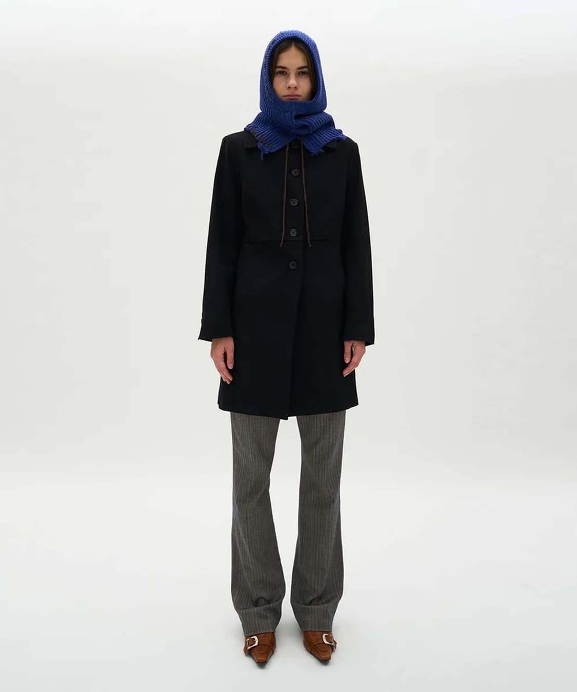 파르티멘토 우먼 2WAY 클래식 하프 숏 코트_블랙 상품이미지3