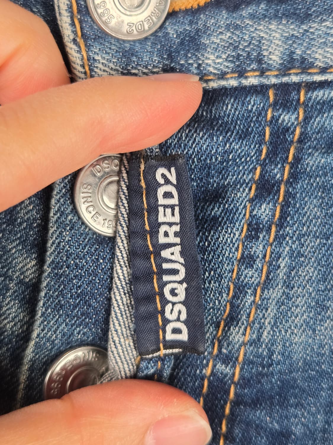 [무료배송]디스퀘어드2 남성 44 핑크 페인팅 메탈로고 쿨가이진 청바지 상품이미지4