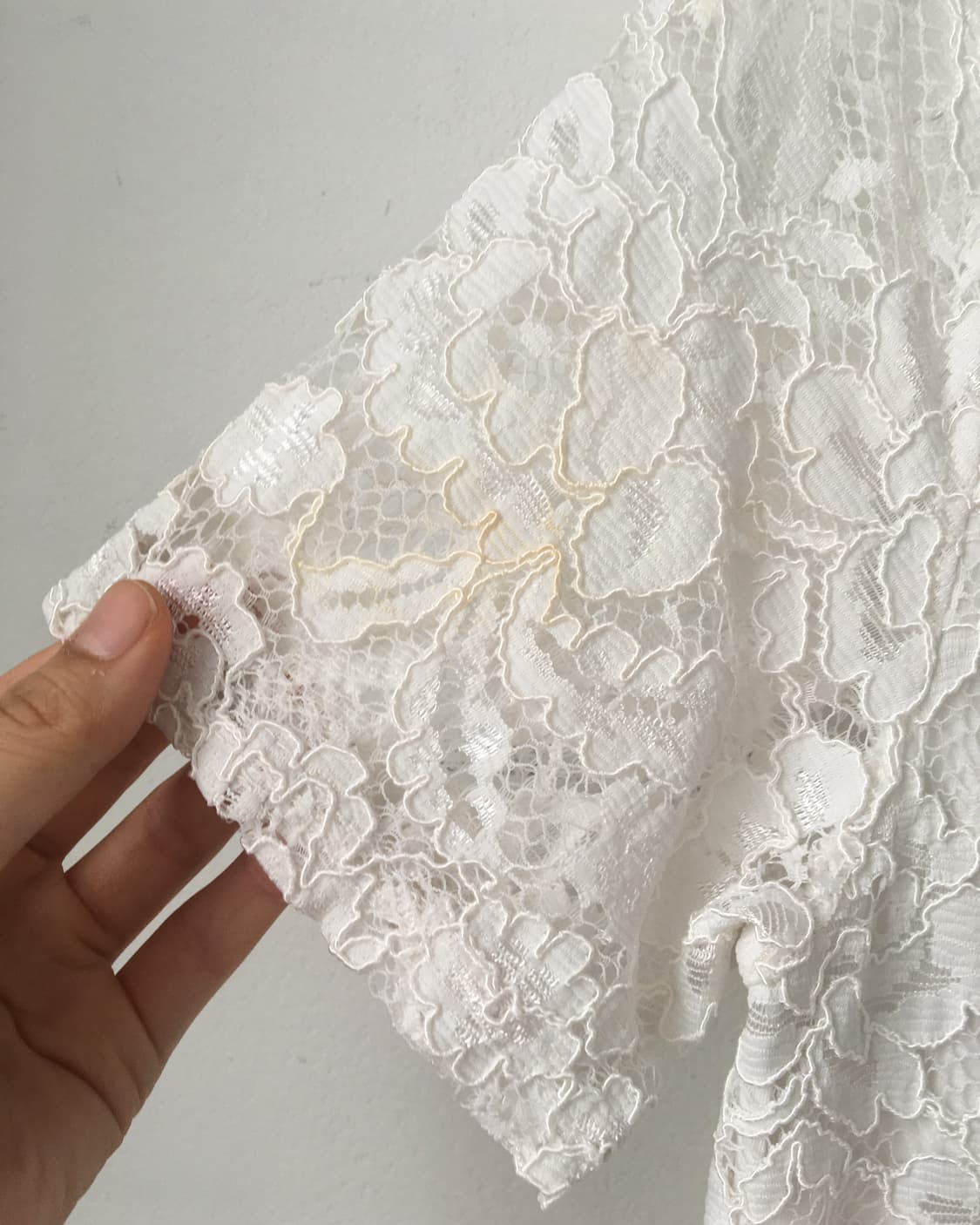 Flower pattern lace top 상품이미지5